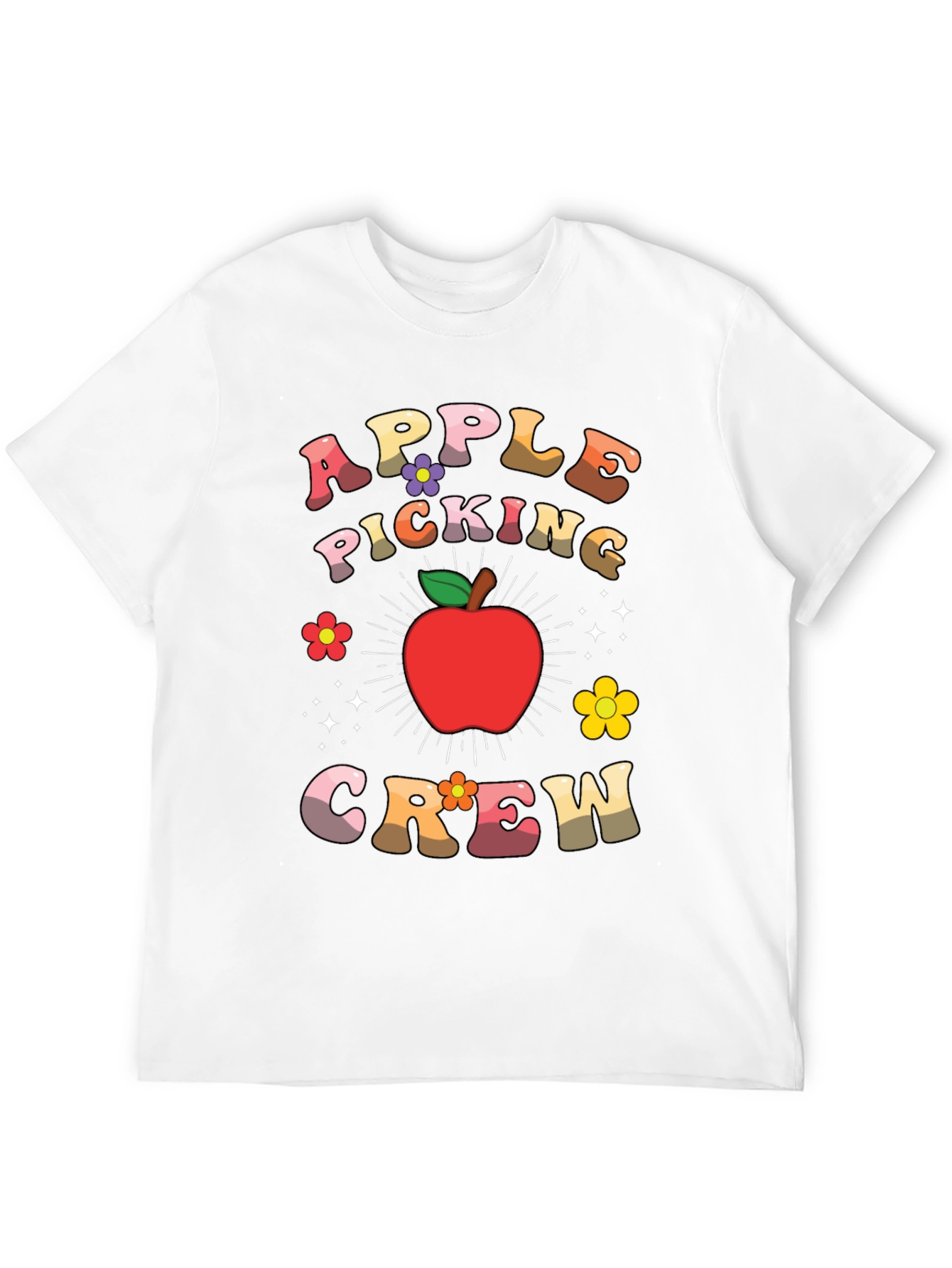 Apple Picking Crew Retro Graphic Tee