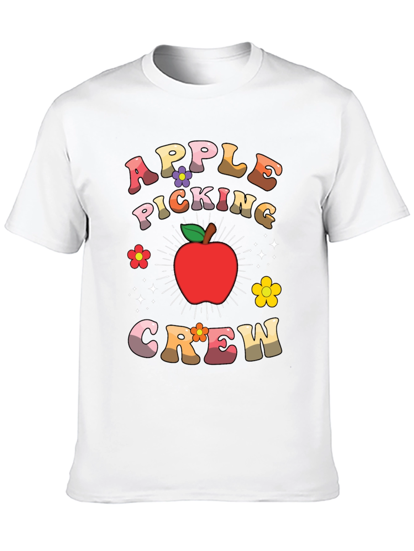 Apple Picking Crew Retro Graphic Tee