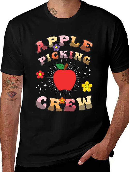Apple Picking Crew Retro Graphic Tee