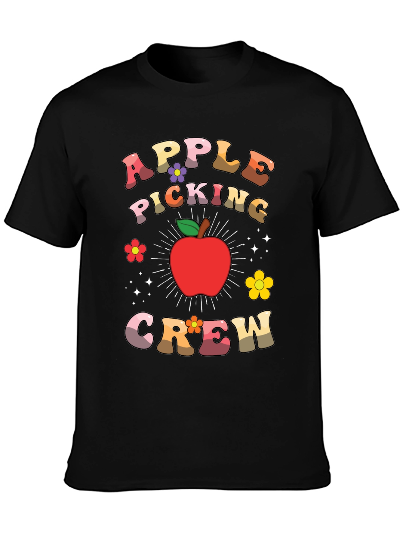 Apple Picking Crew Retro Graphic Tee