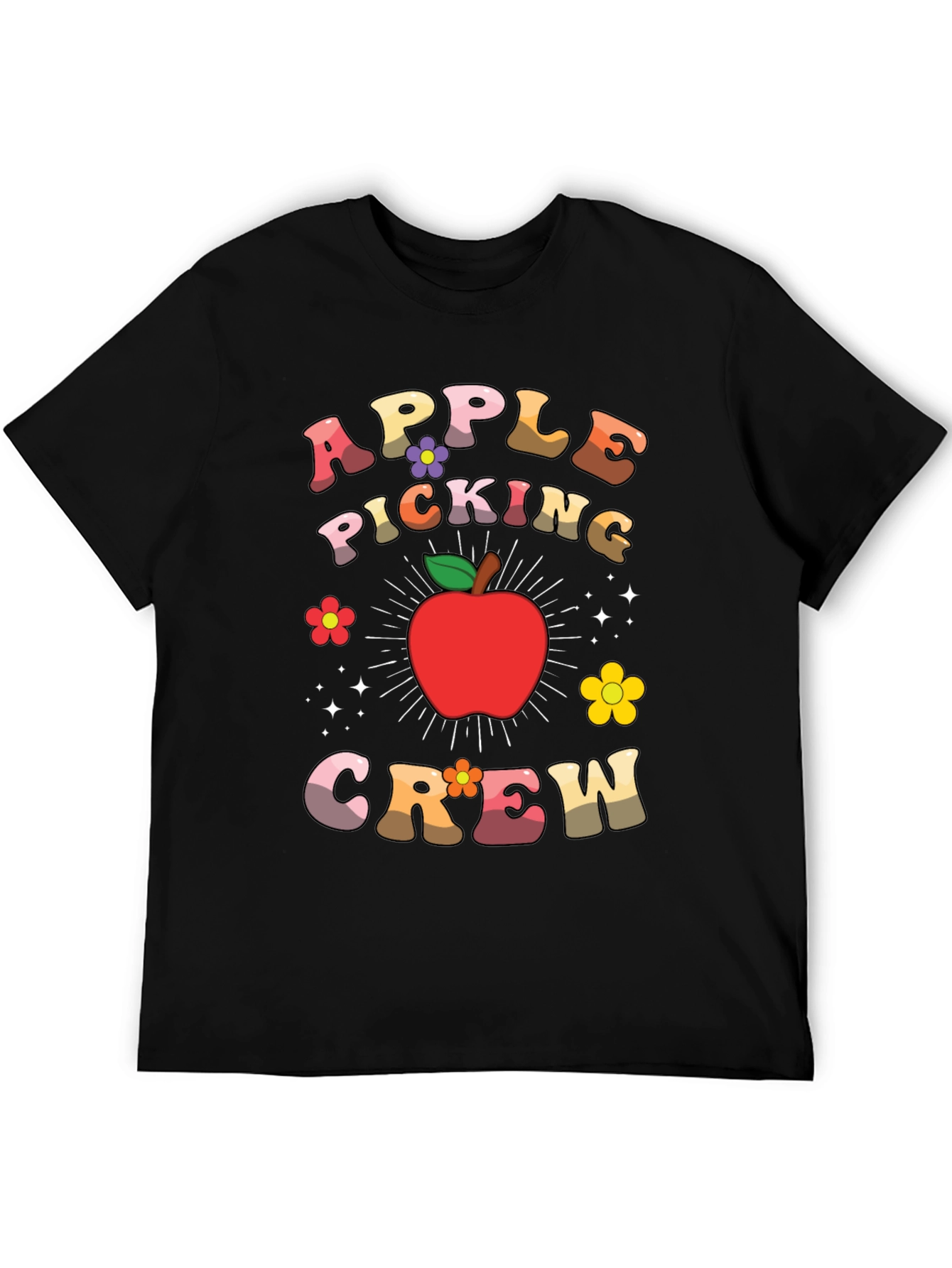 Apple Picking Crew Retro Graphic Tee