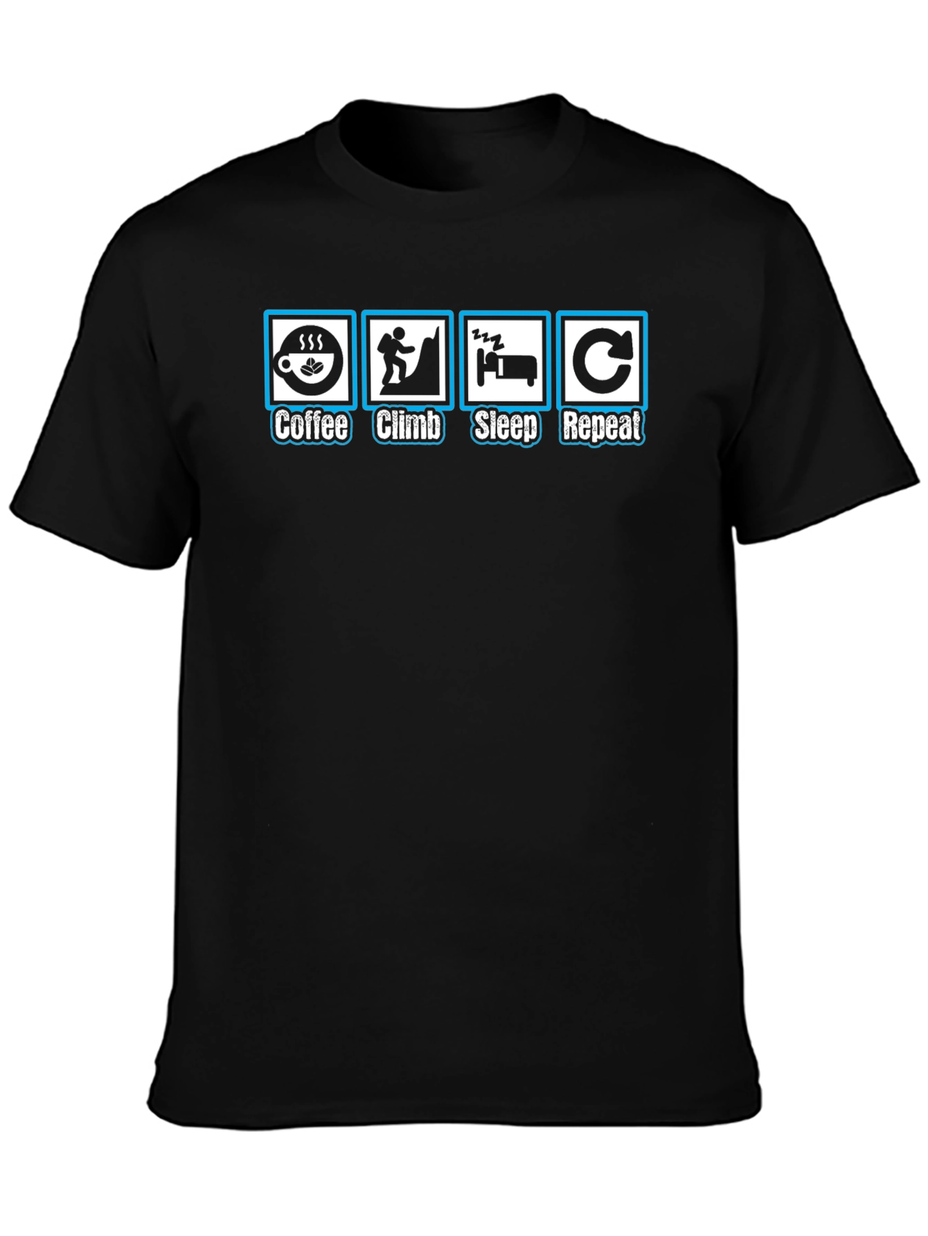 Coffee Climb Sleep Repeat T-Shirt