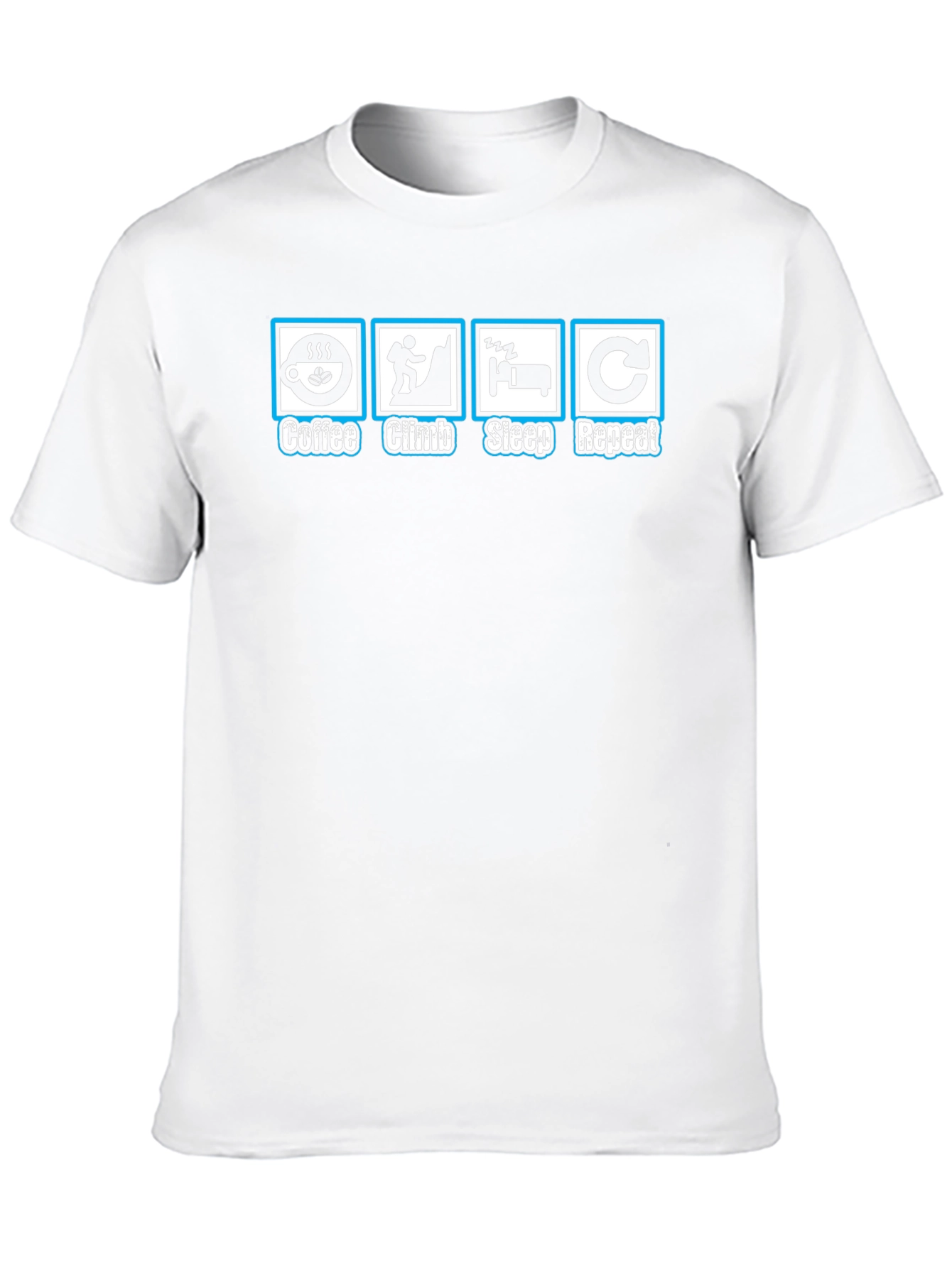 Coffee Climb Sleep Repeat T-Shirt