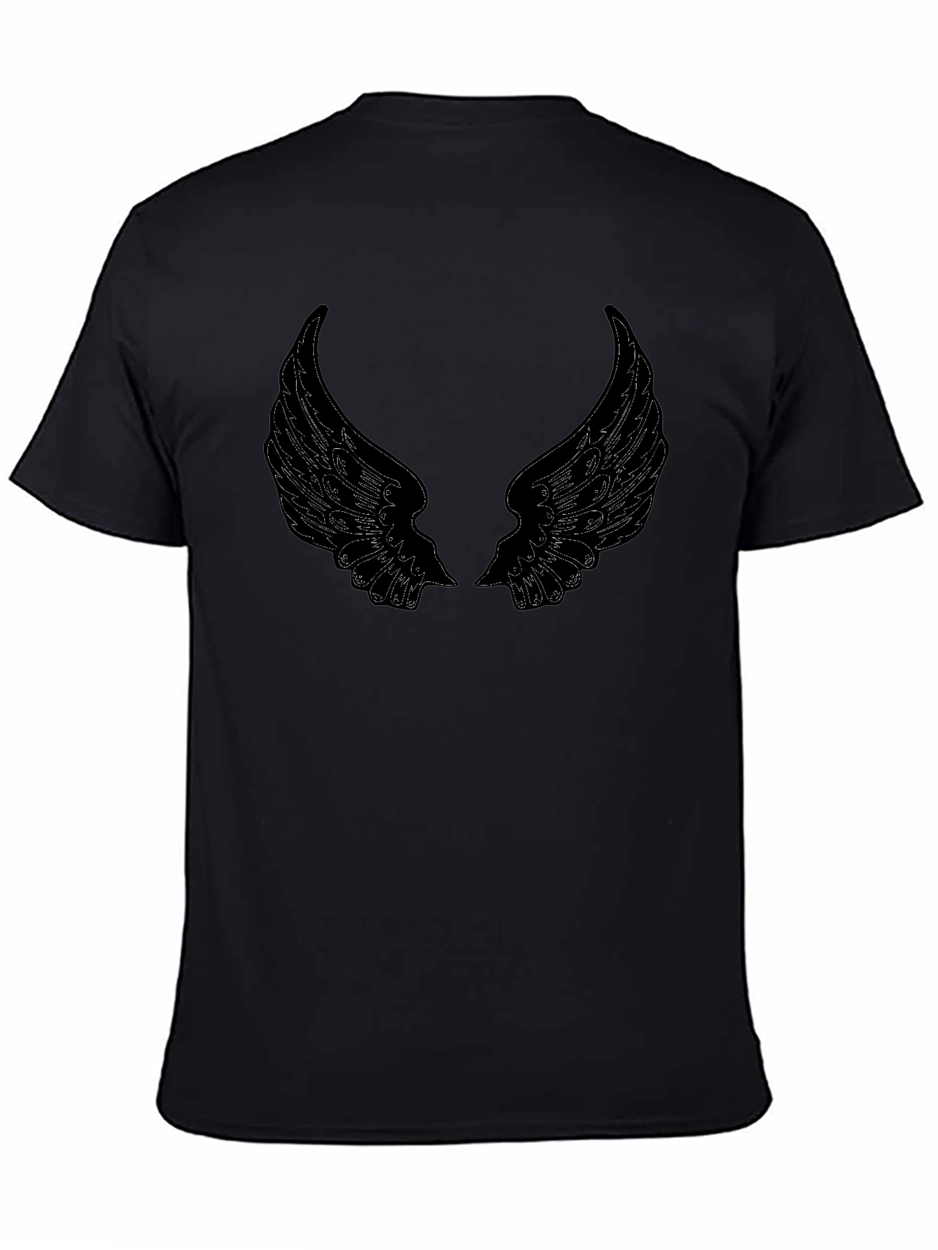 Black Angel Wings Graphic Tee
