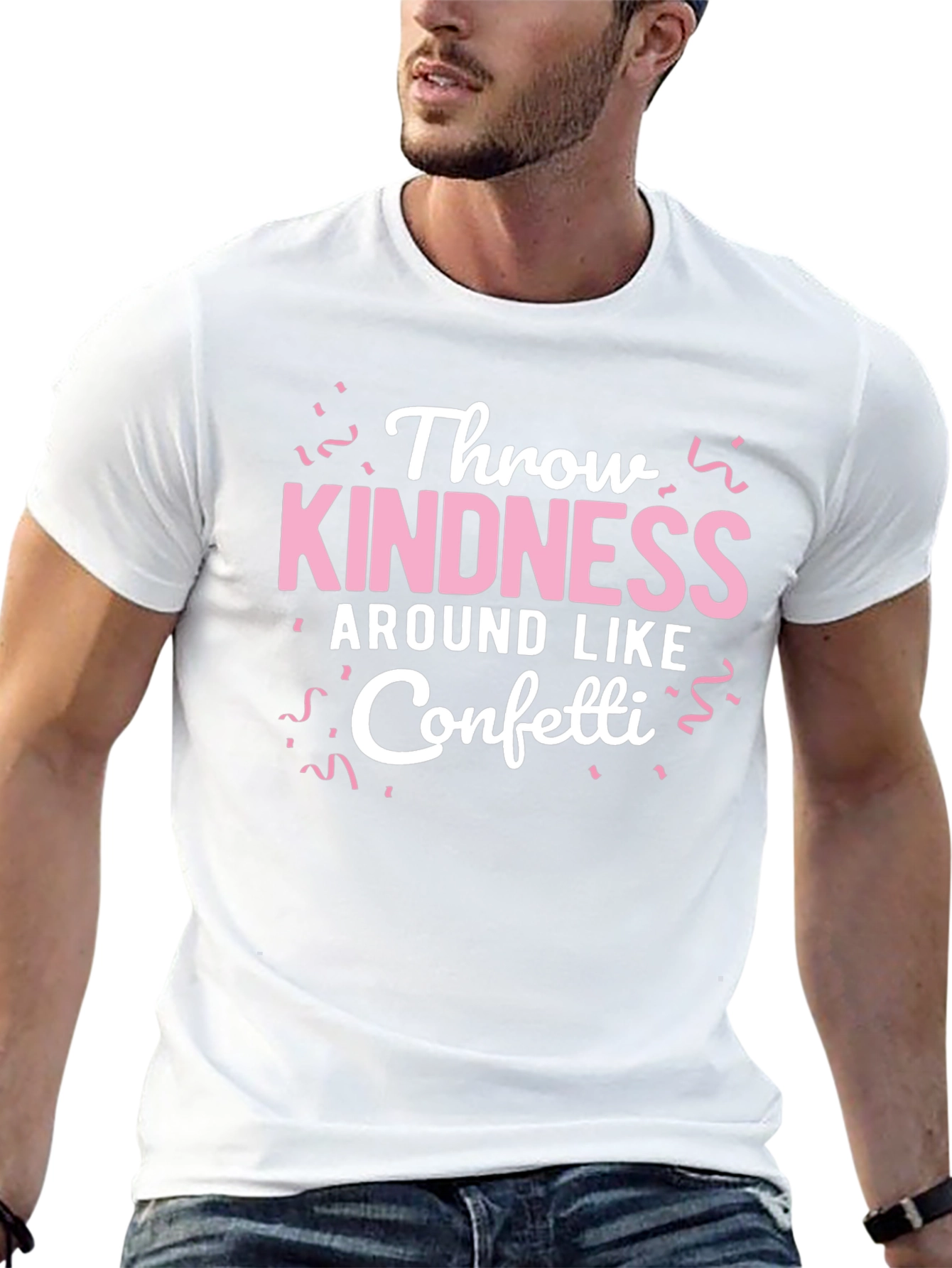 Throw Kindness Like Confetti Black T-Shirt