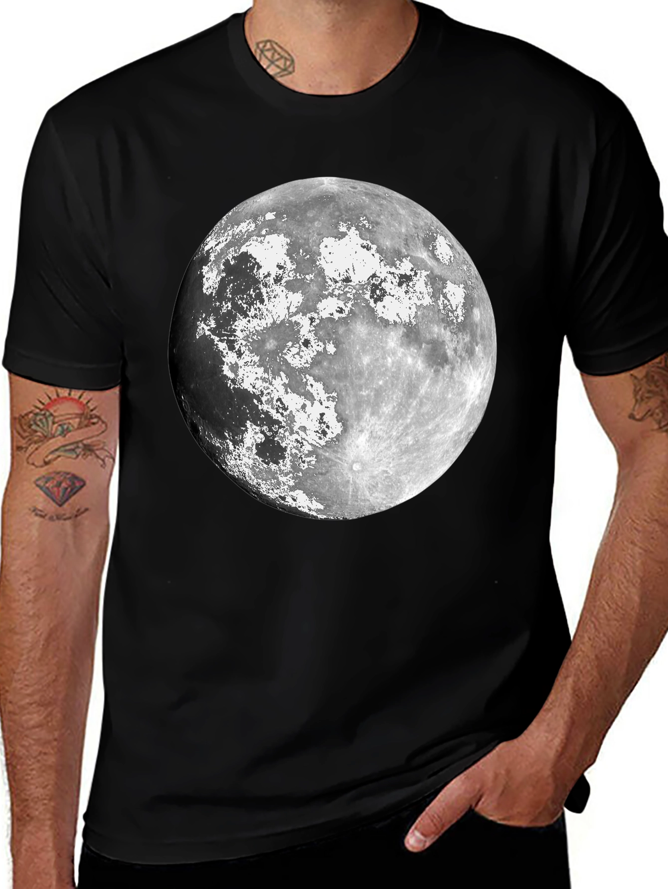Lunar T-Shirt: Full Moon Graphic Tee