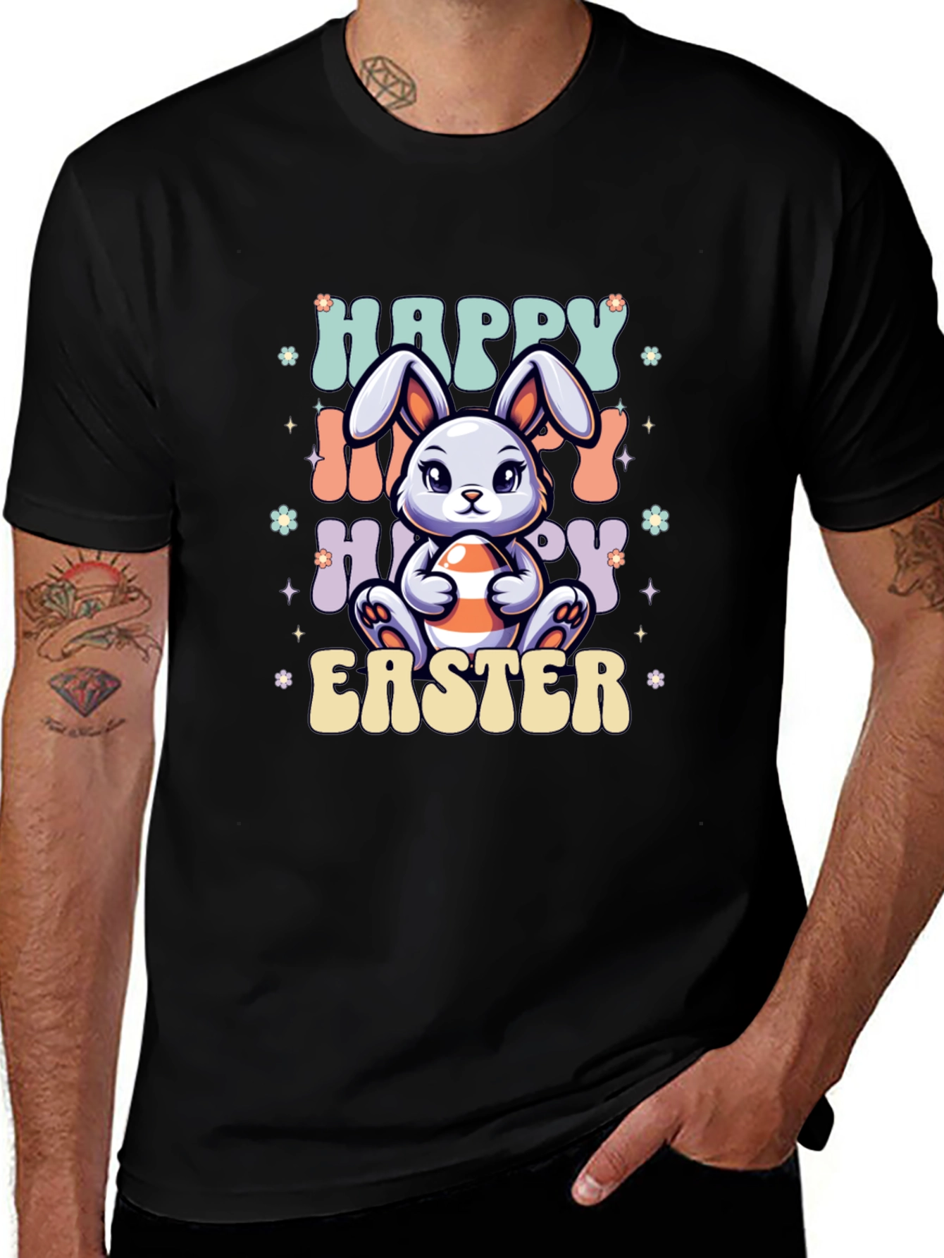 Happy Easter Bunny Graphic T-Shirt