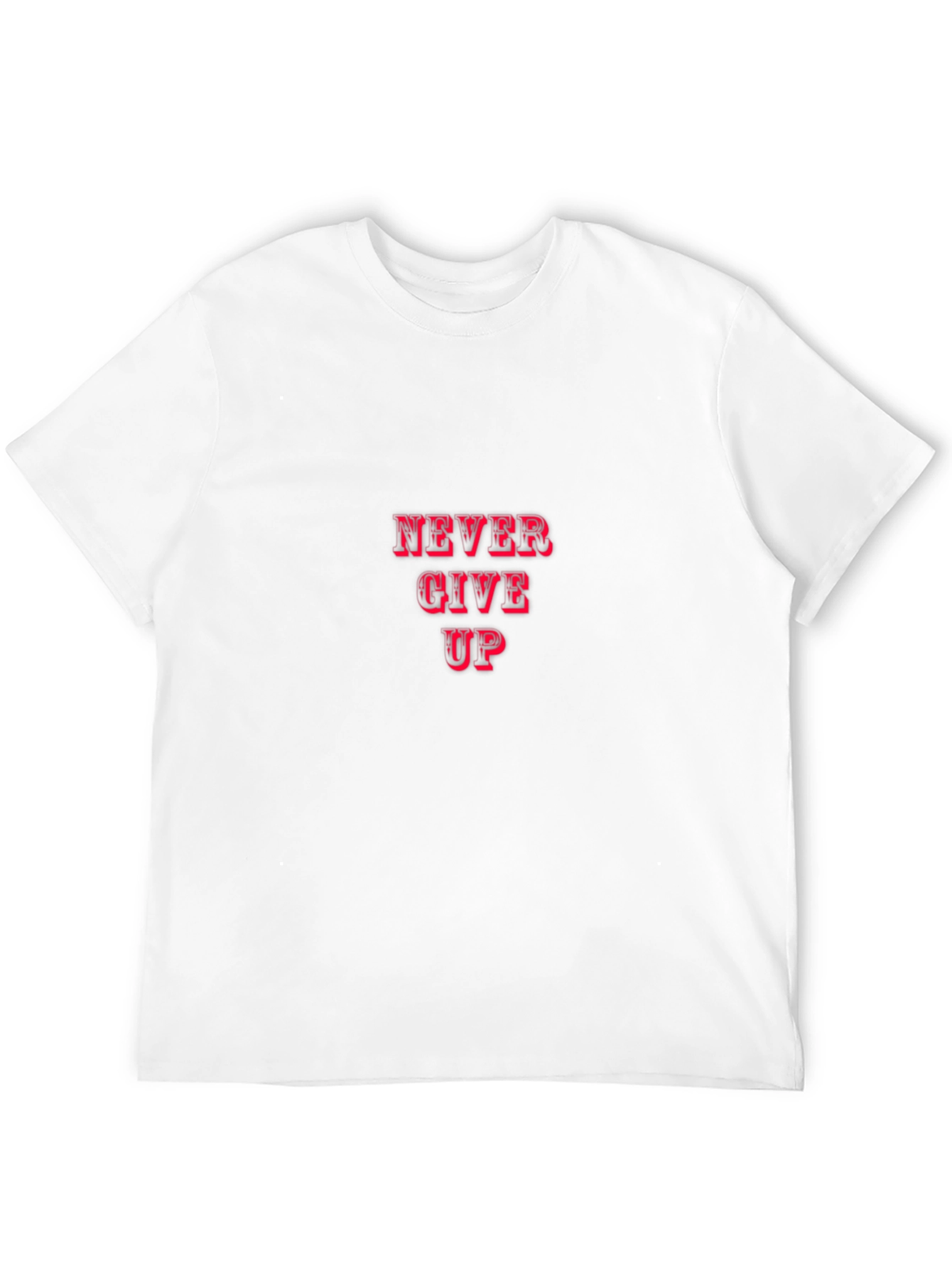 Never Give Up Graphic Tee - Black