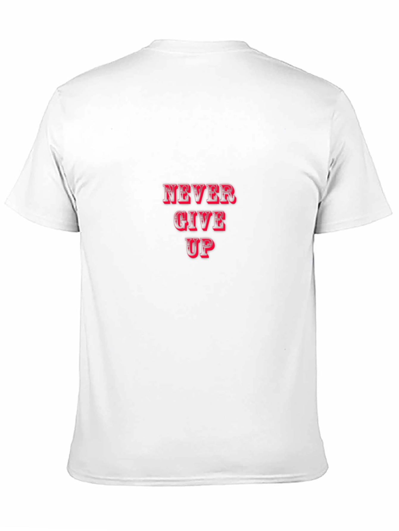 Never Give Up Graphic Tee - Black