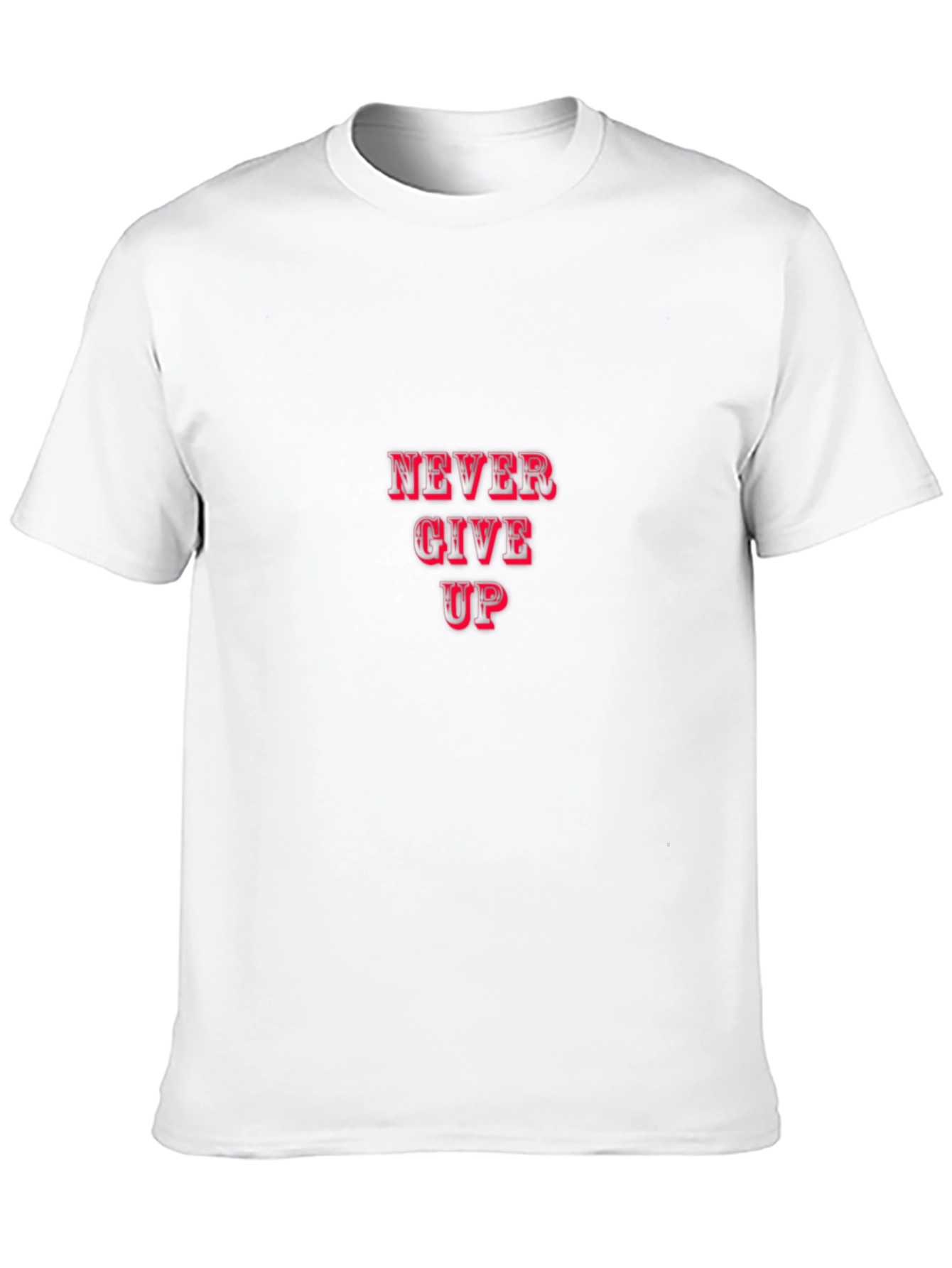Never Give Up Graphic Tee - Black