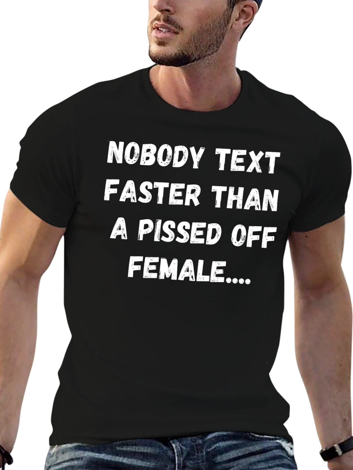 Funny Novelty T-Shirt - Pissed Off Female