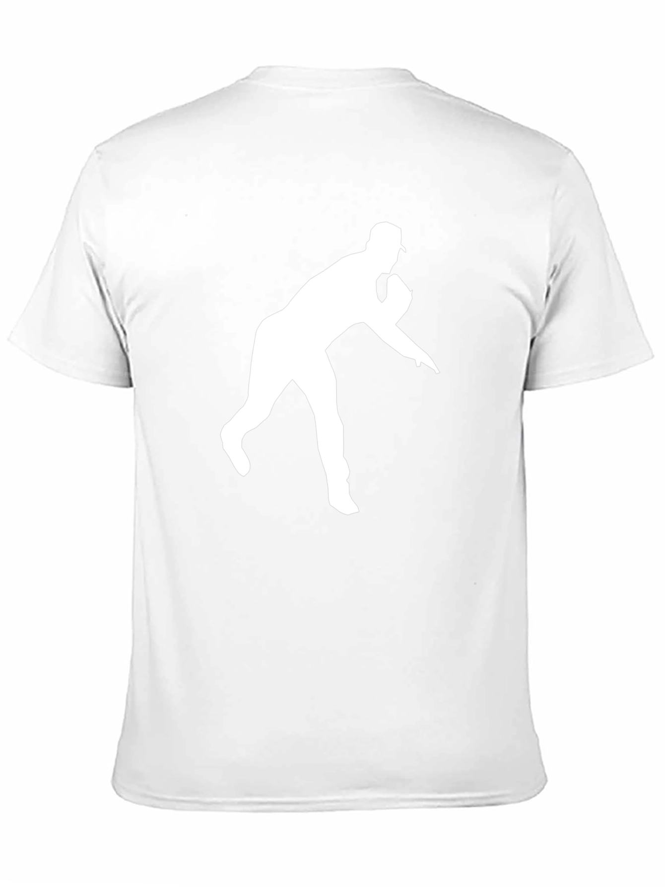 Baseball Pitcher Graphic Tee - Black