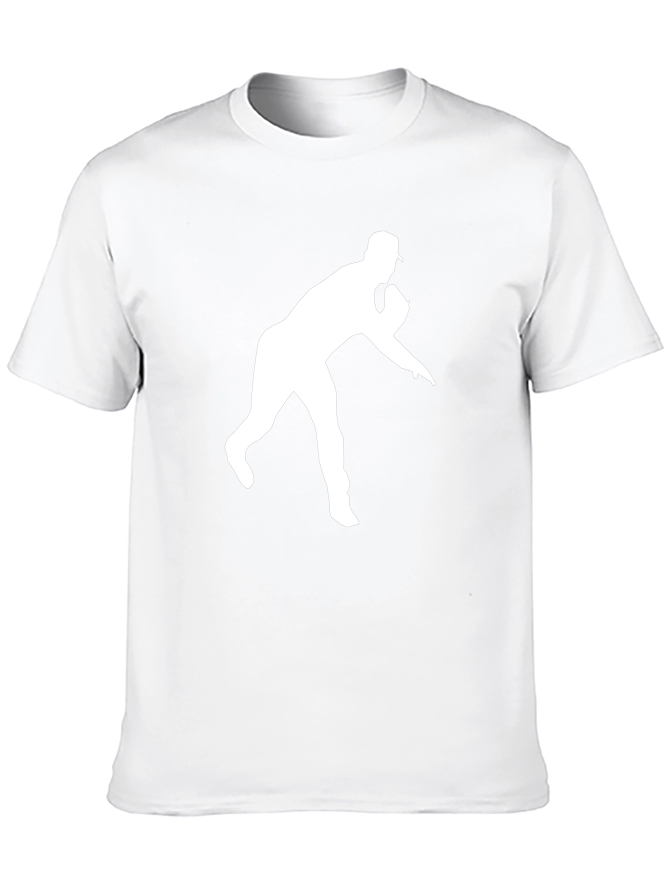 Baseball Pitcher Graphic Tee - Black