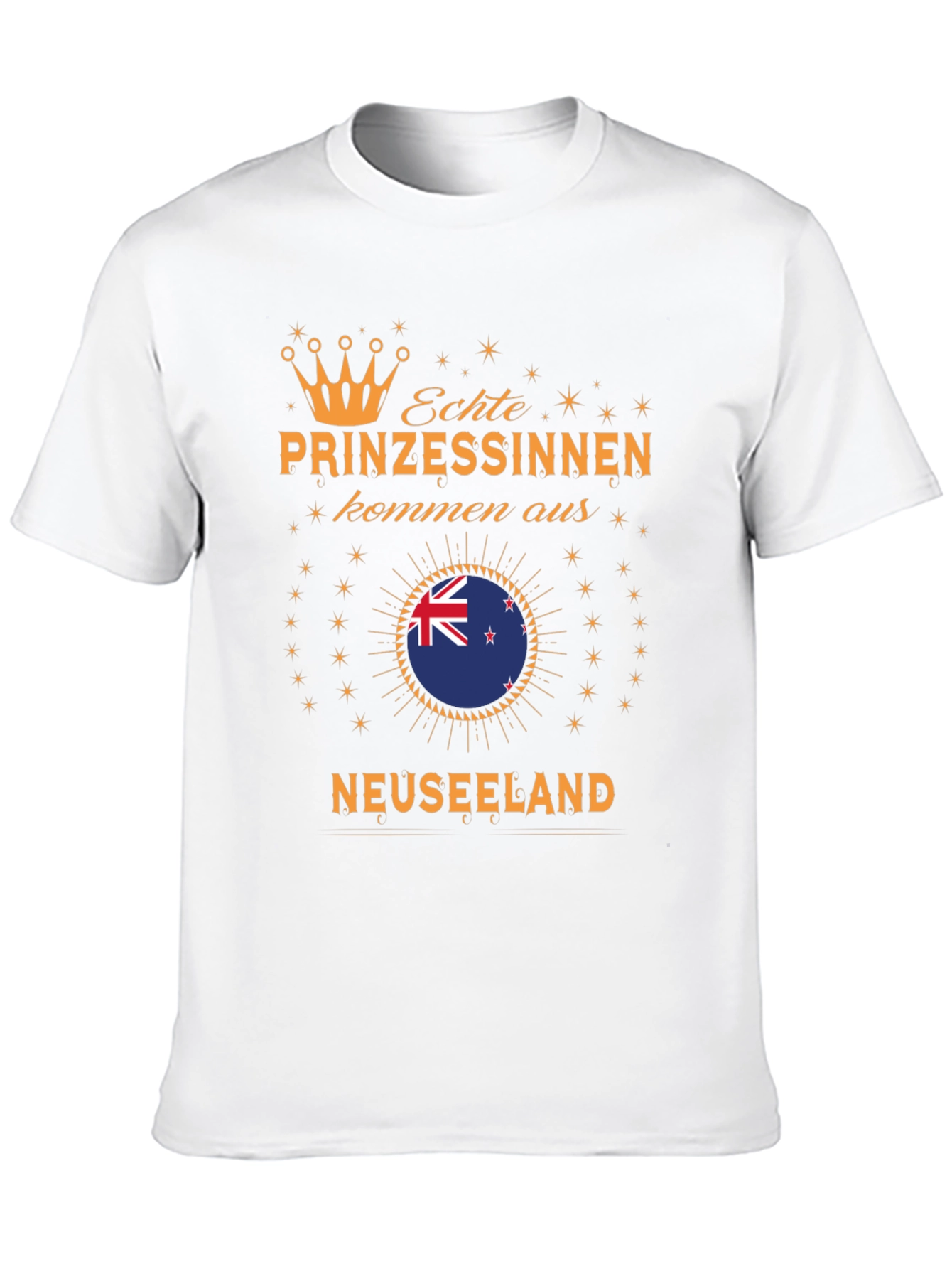 New Zealand Princess T-Shirt - Black Cotton Tee