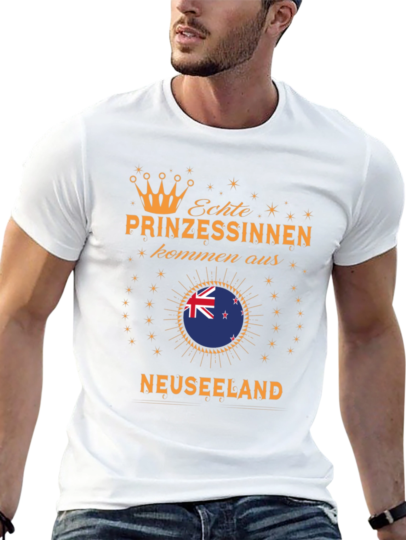 New Zealand Princess T-Shirt - Black Cotton Tee