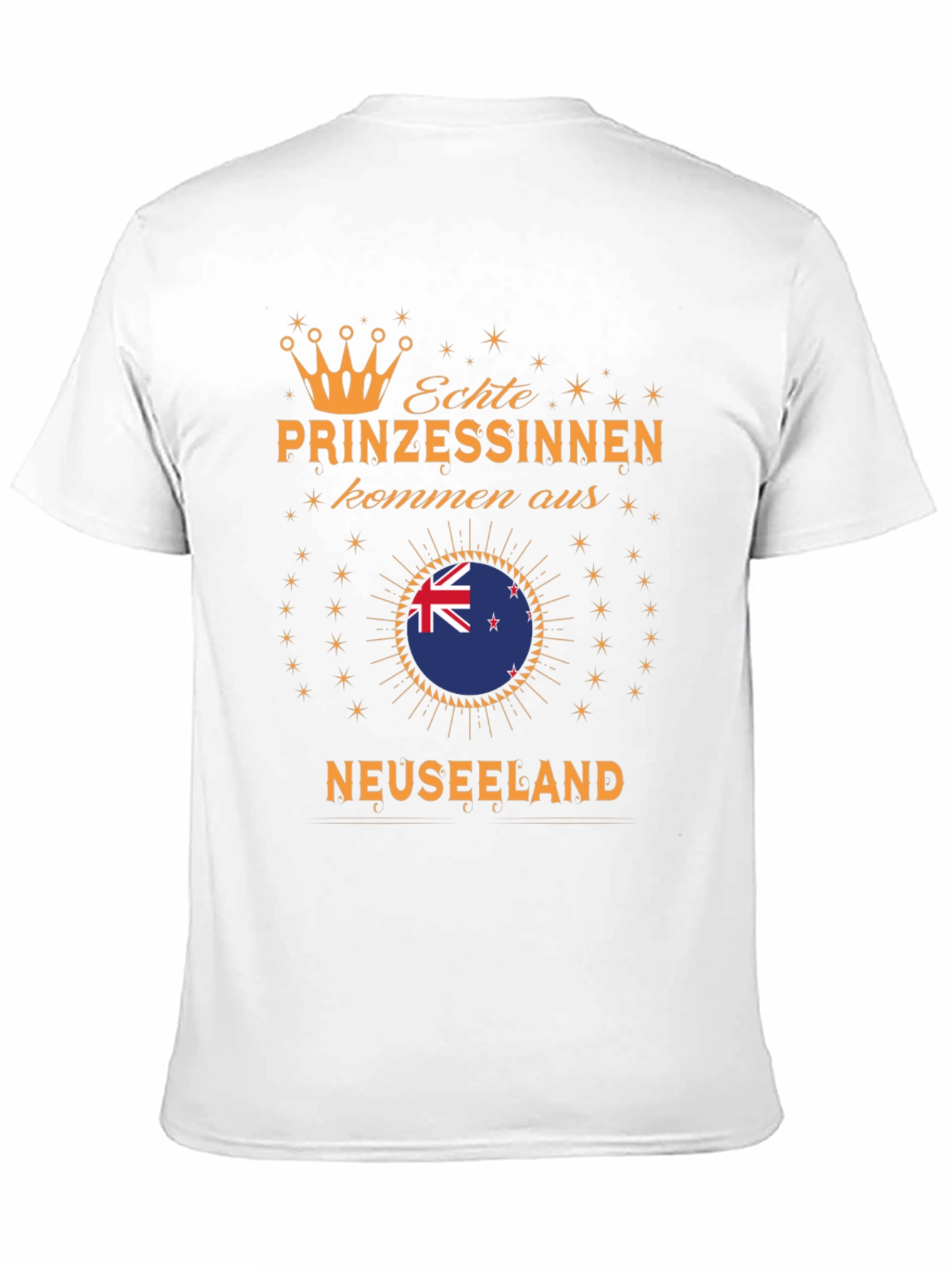 New Zealand Princess T-Shirt - Black Cotton Tee