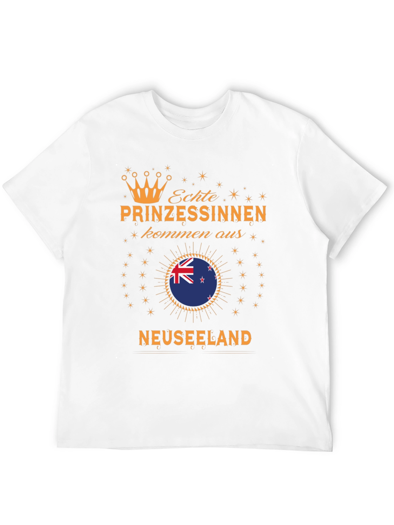 New Zealand Princess T-Shirt - Black Cotton Tee