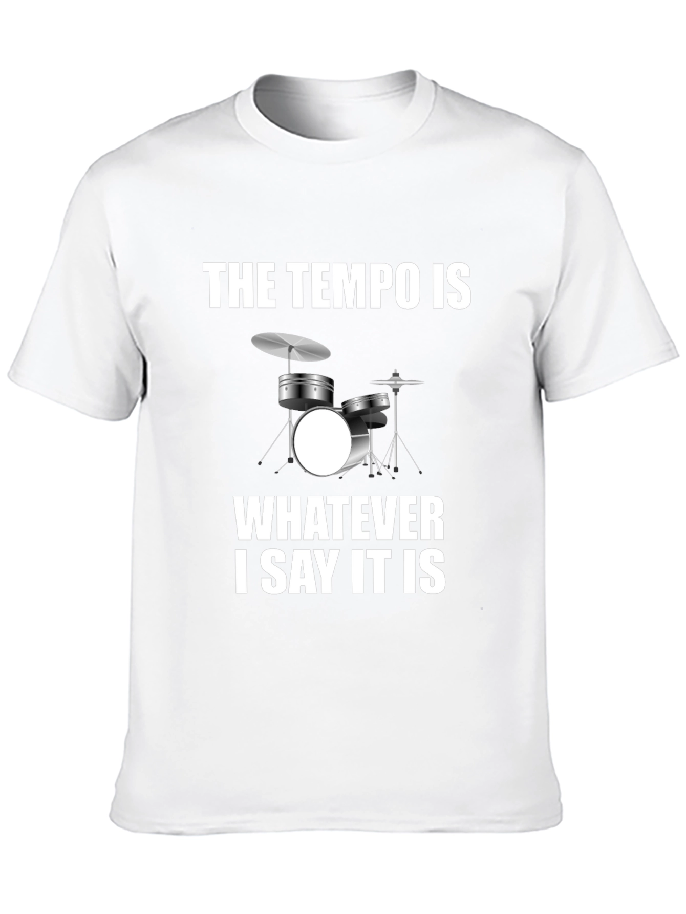 Tempo Drummer Humor Tee - Musician T-Shirt