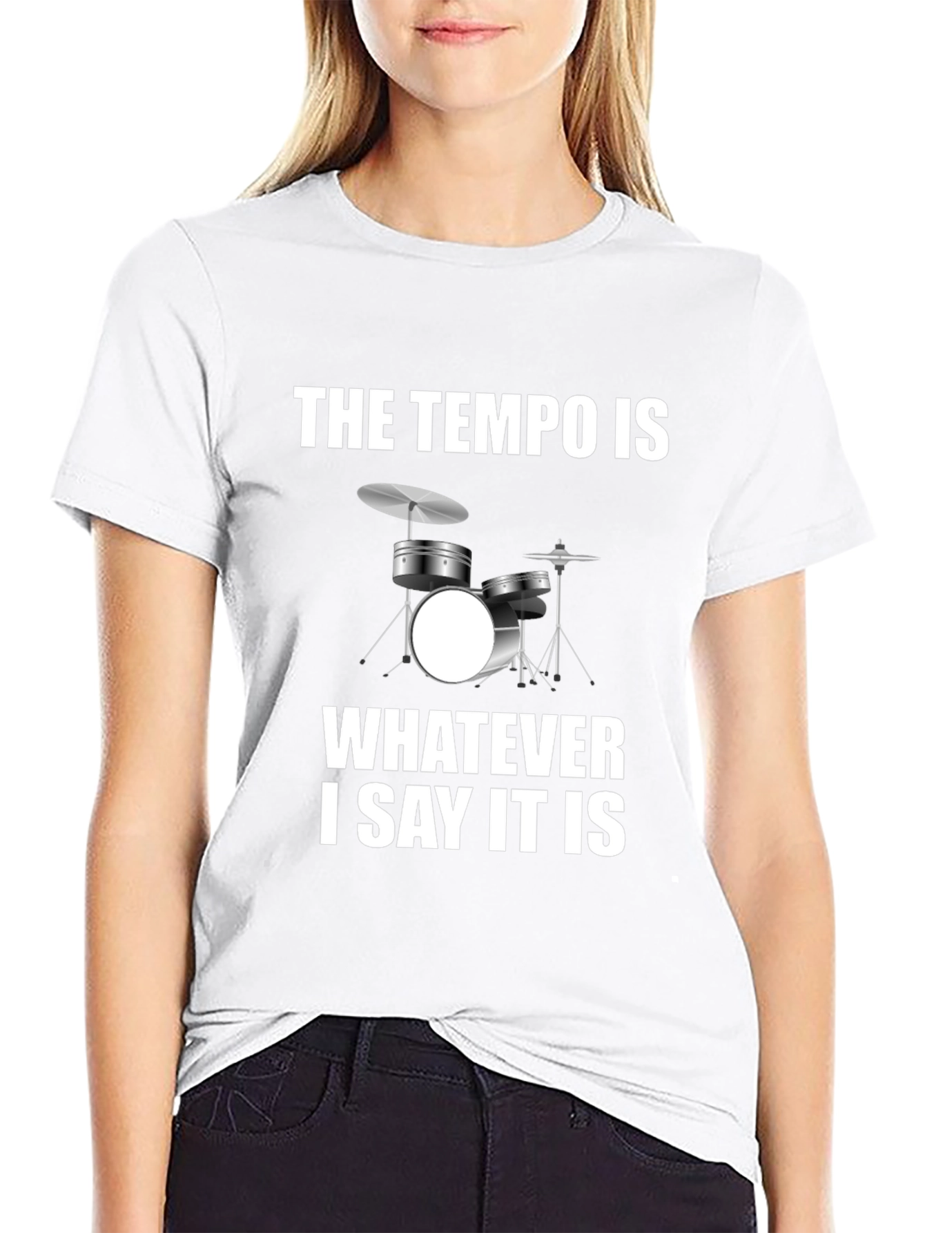 Tempo Drummer Humor Tee - Musician T-Shirt