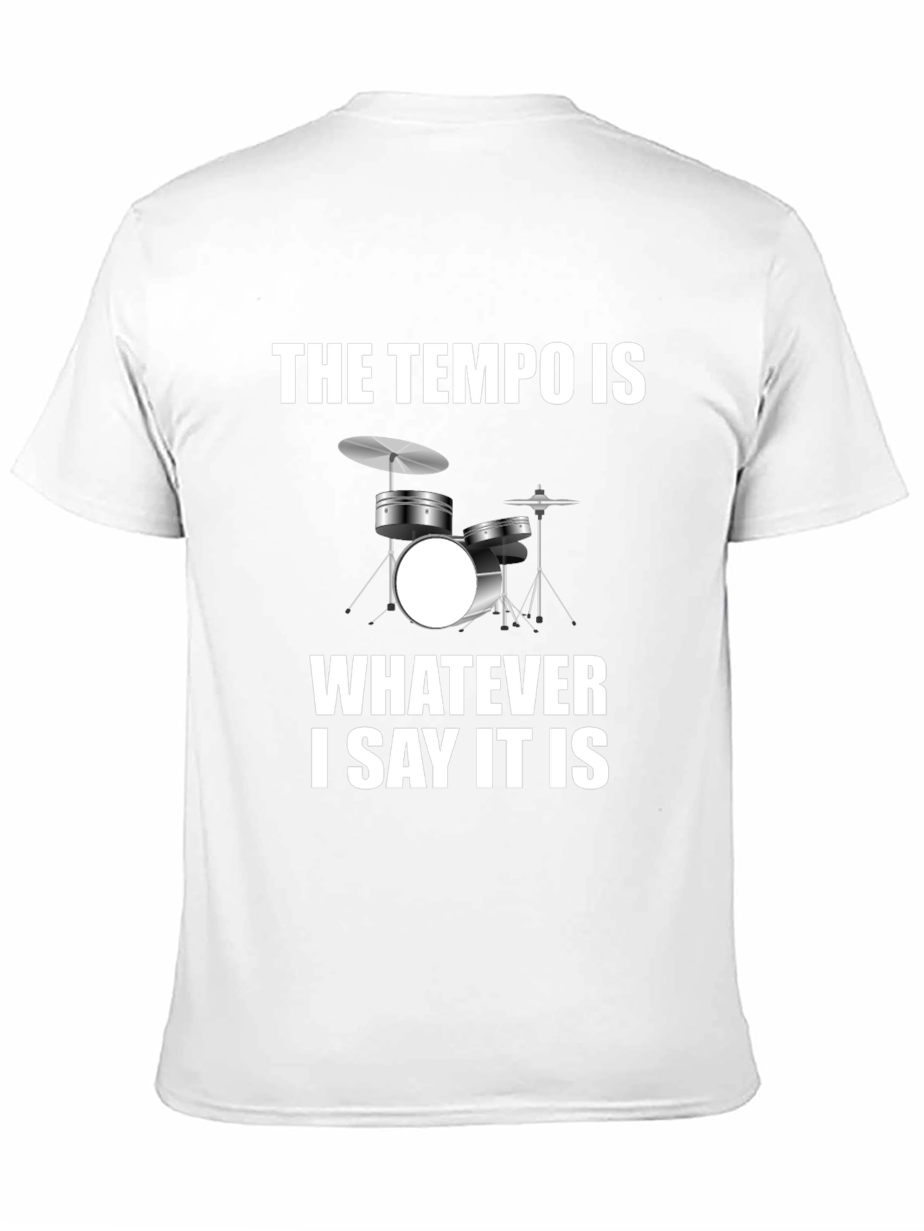 Tempo Drummer Humor Tee - Musician T-Shirt
