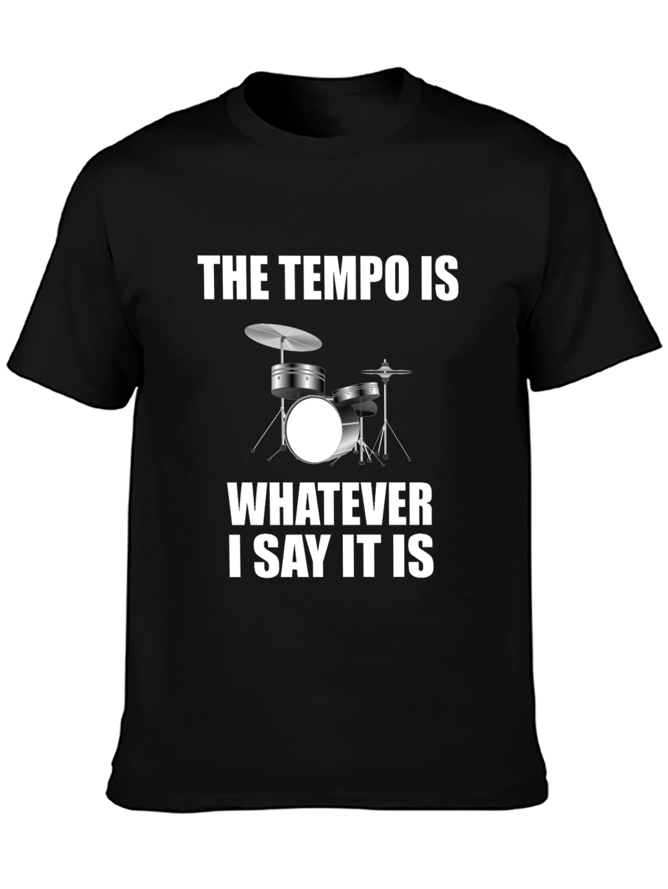 Tempo Drummer Humor Tee - Musician T-Shirt