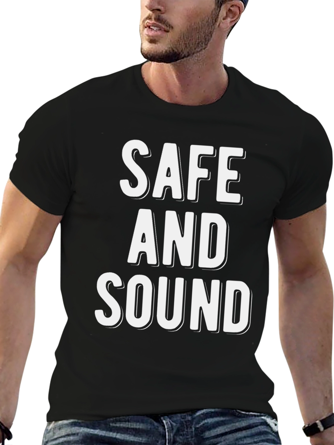 Safe and Sound Graphic Tee - Stylish Comfort