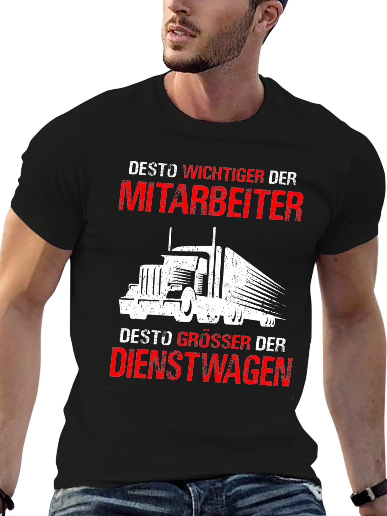 Trucker T-Shirt: Desto Wichtiger Der Mitarbeiter Design