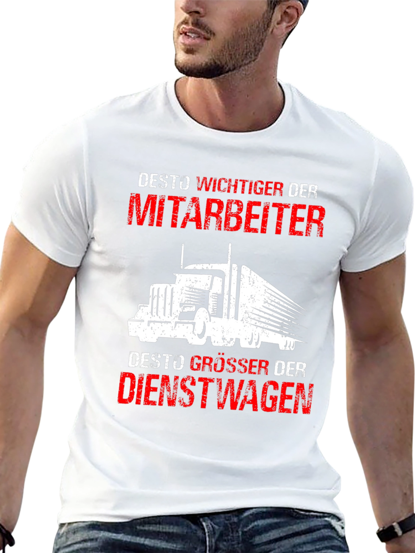 Trucker T-Shirt: Desto Wichtiger Der Mitarbeiter Design