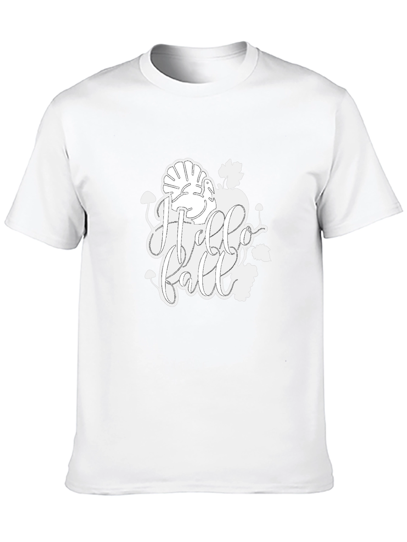 Hello Fall T-Shirt - Autumn Thanksgiving Design