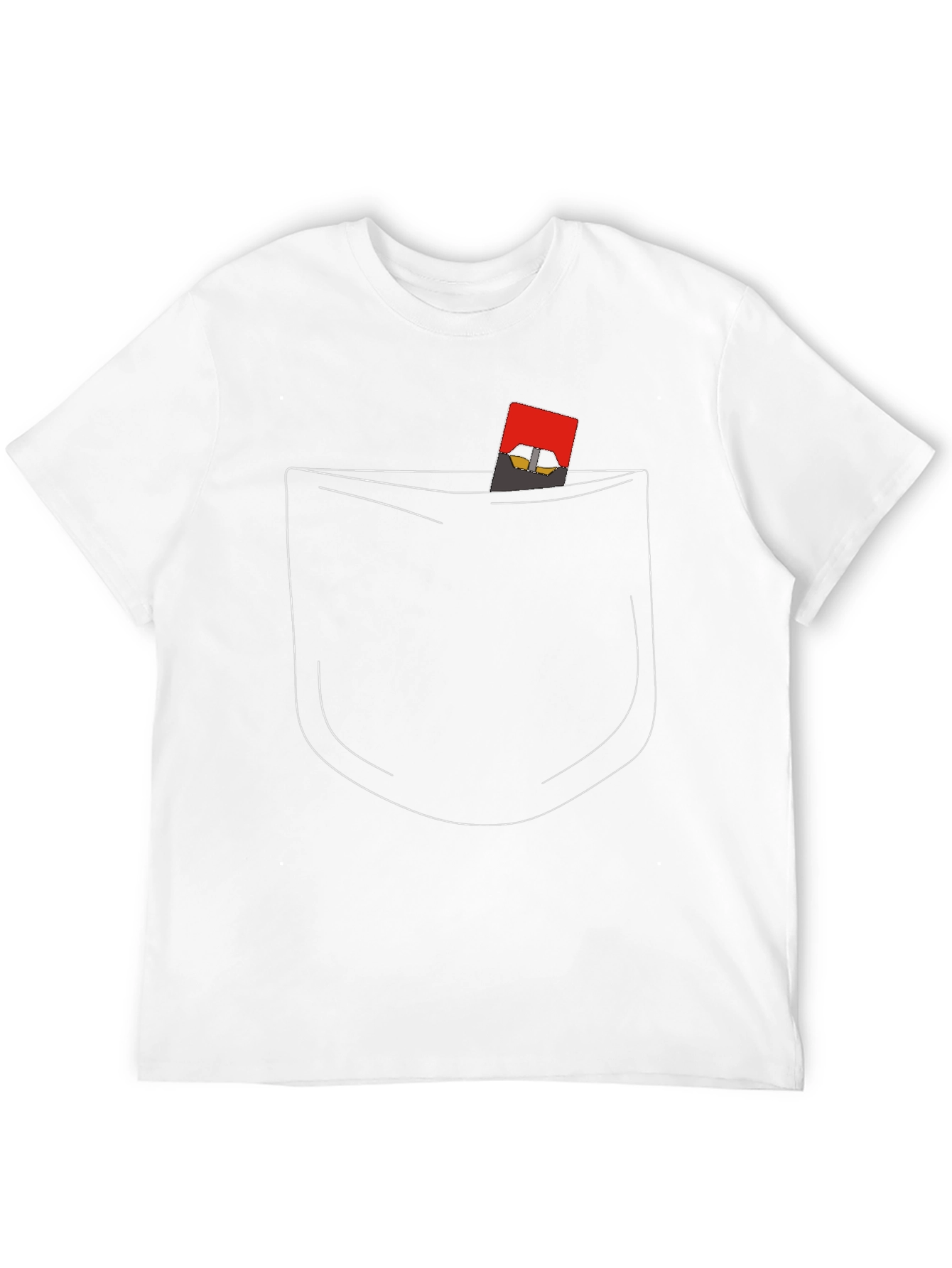 Novelty Pocket T-Shirt - Cool Graphic Tee