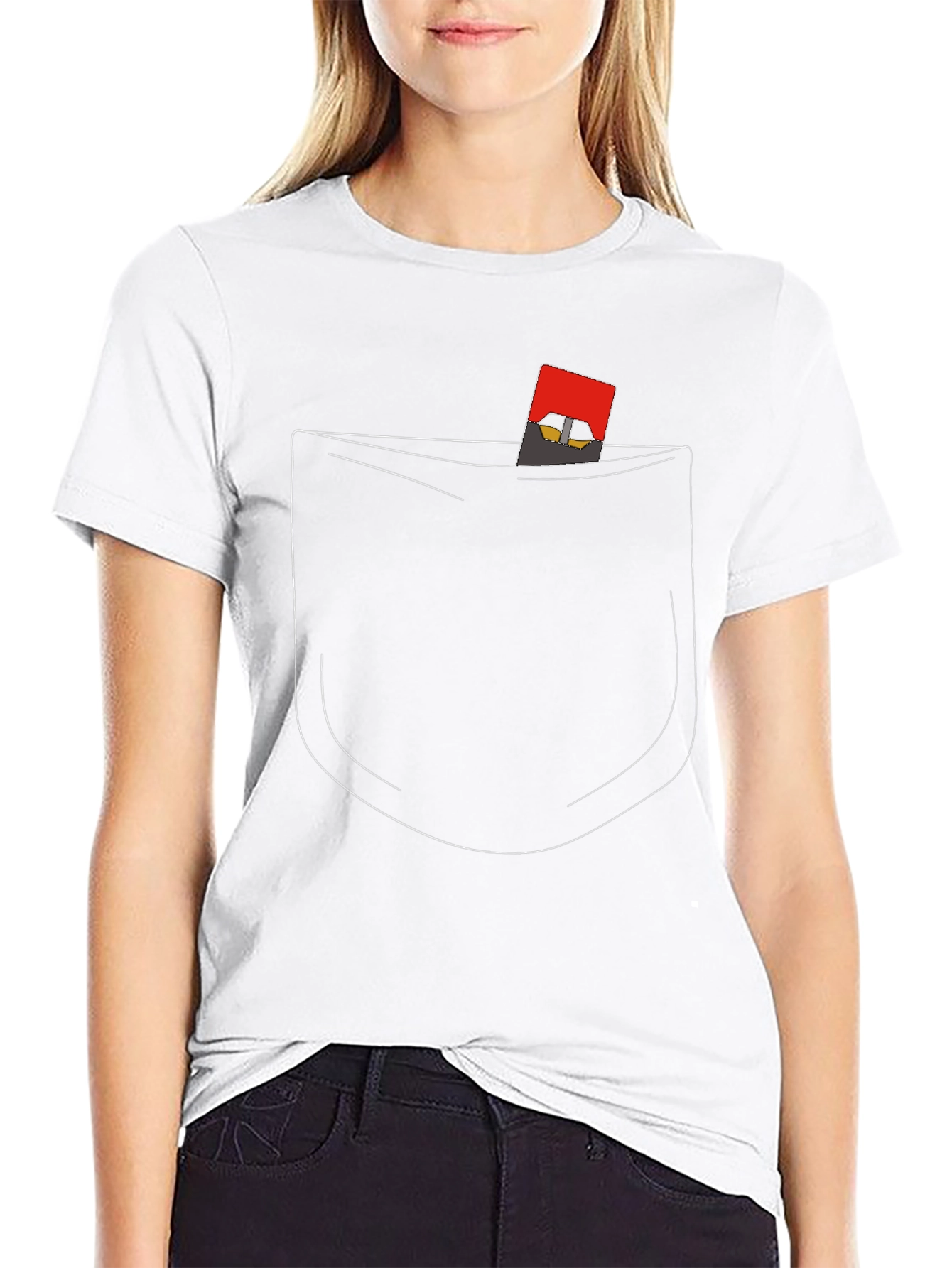 Novelty Pocket T-Shirt - Cool Graphic Tee