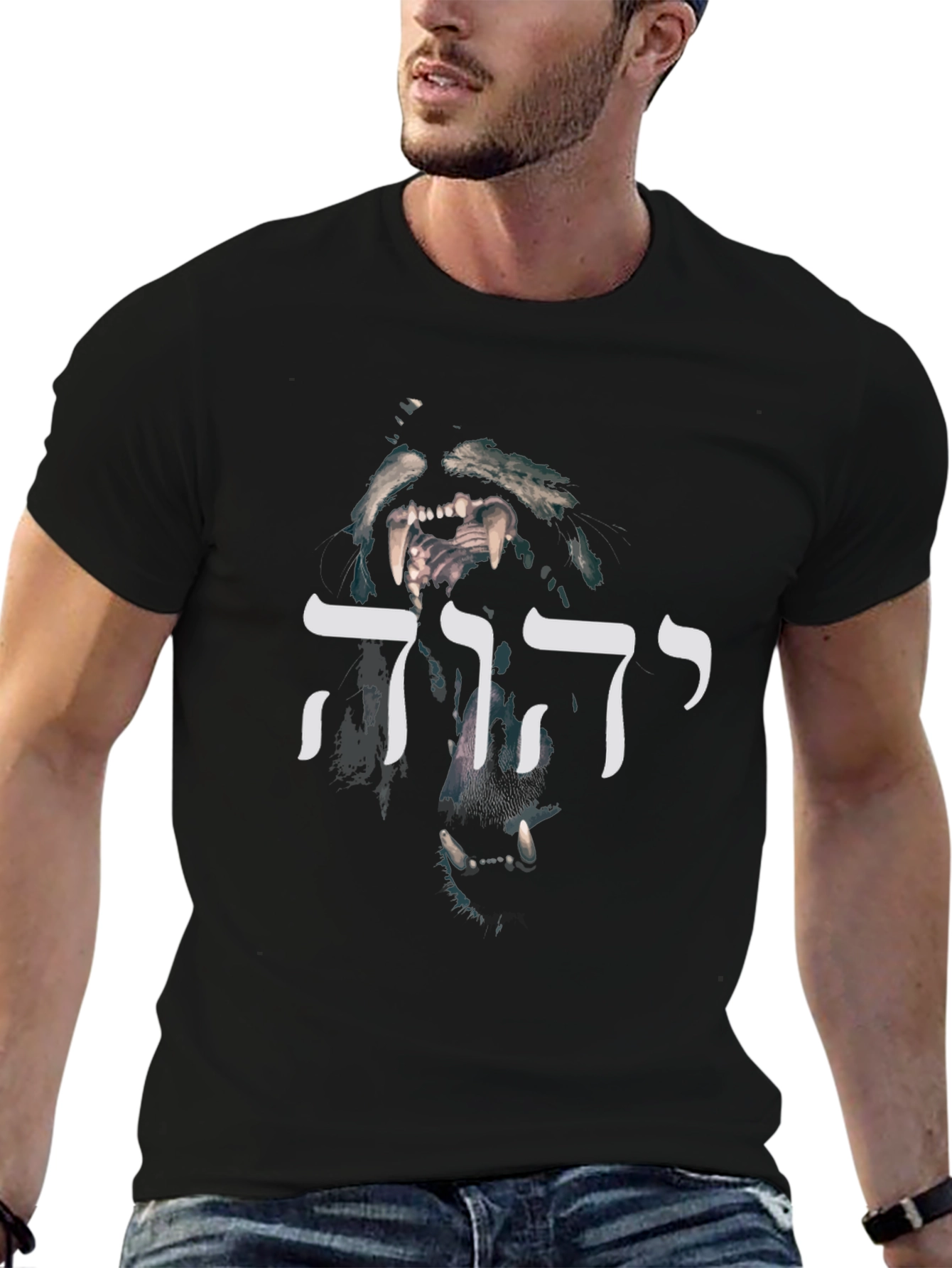 Lion of Judah Graphic Black T-Shirt