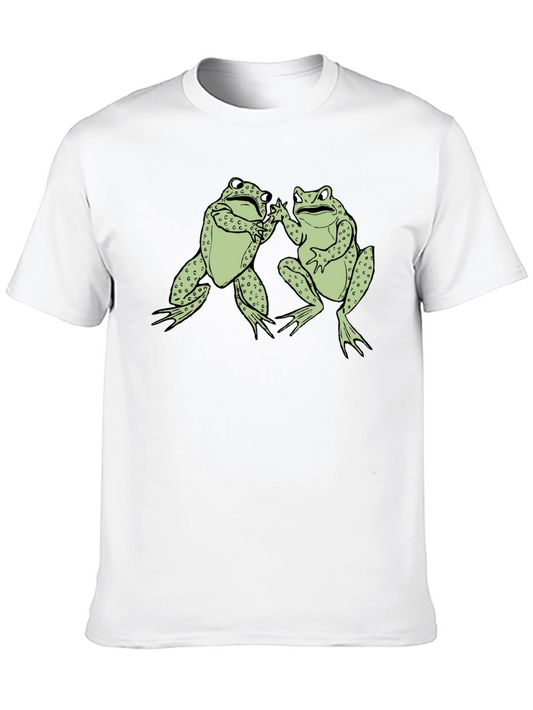 Frog Buddies Black T-Shirt Fun Graphic Tee