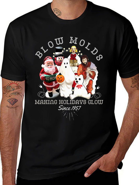 Blow Molds Holiday Glow Tee