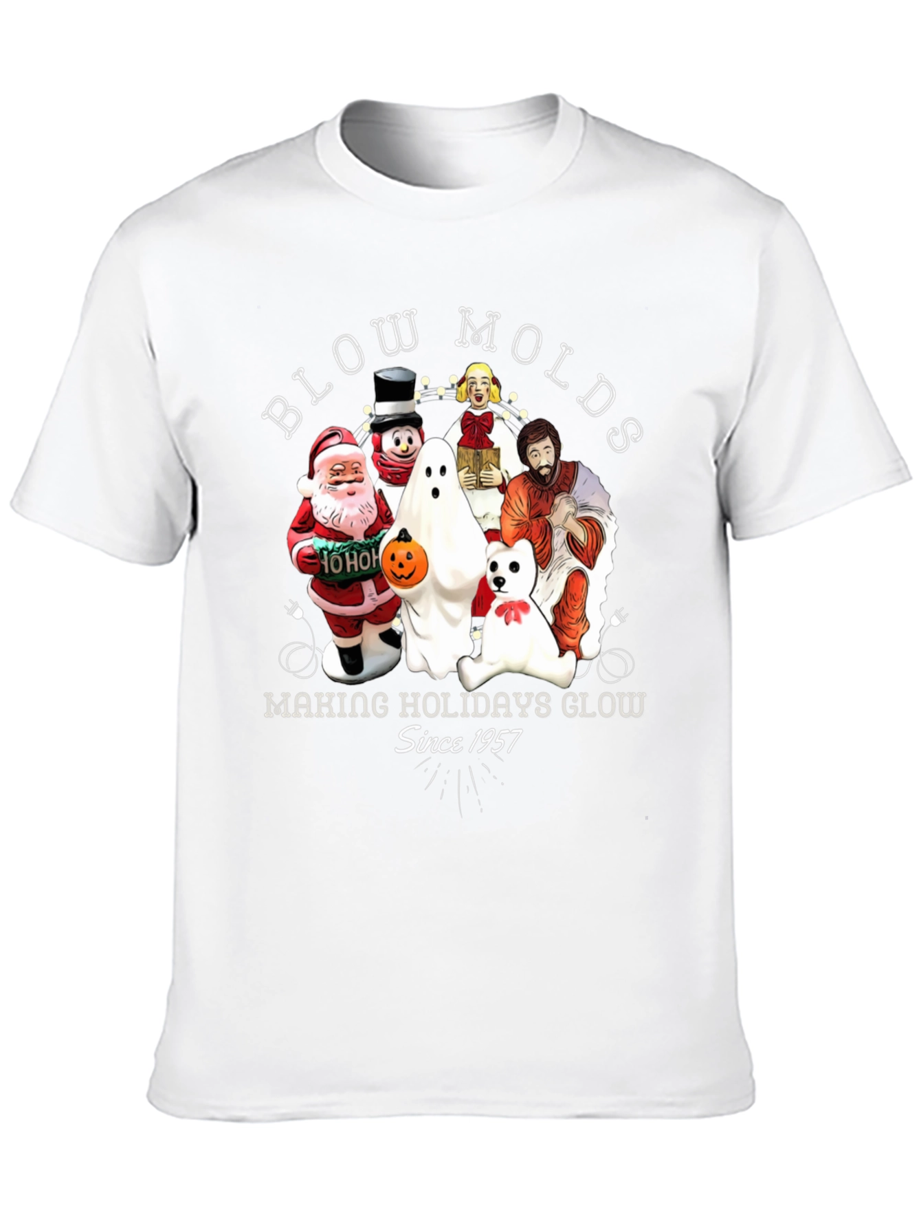 Blow Molds Holiday Glow Tee