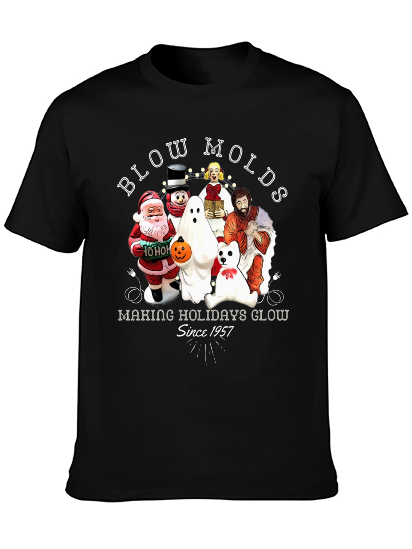 Blow Molds Holiday Glow Tee