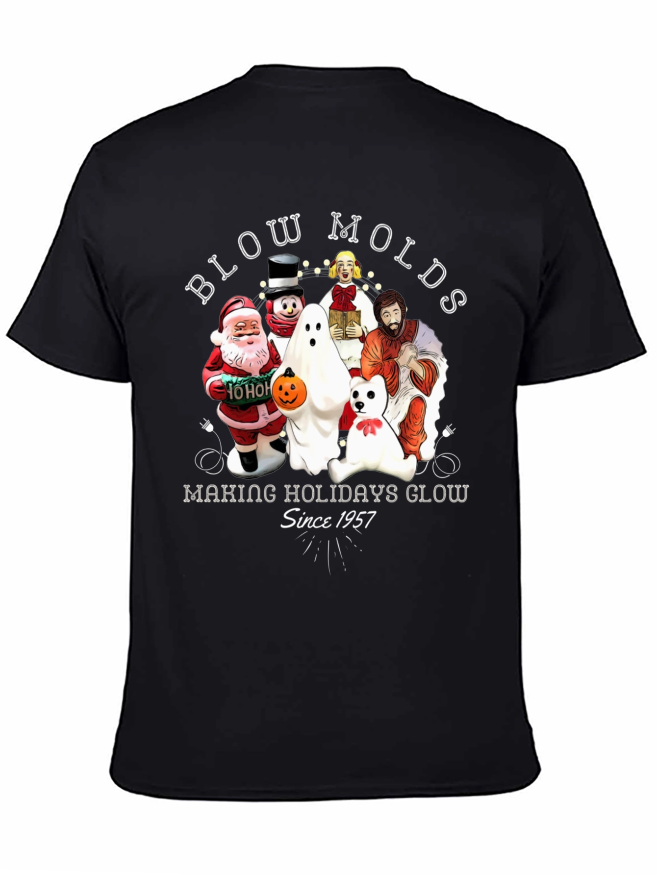 Blow Molds Holiday Glow Tee