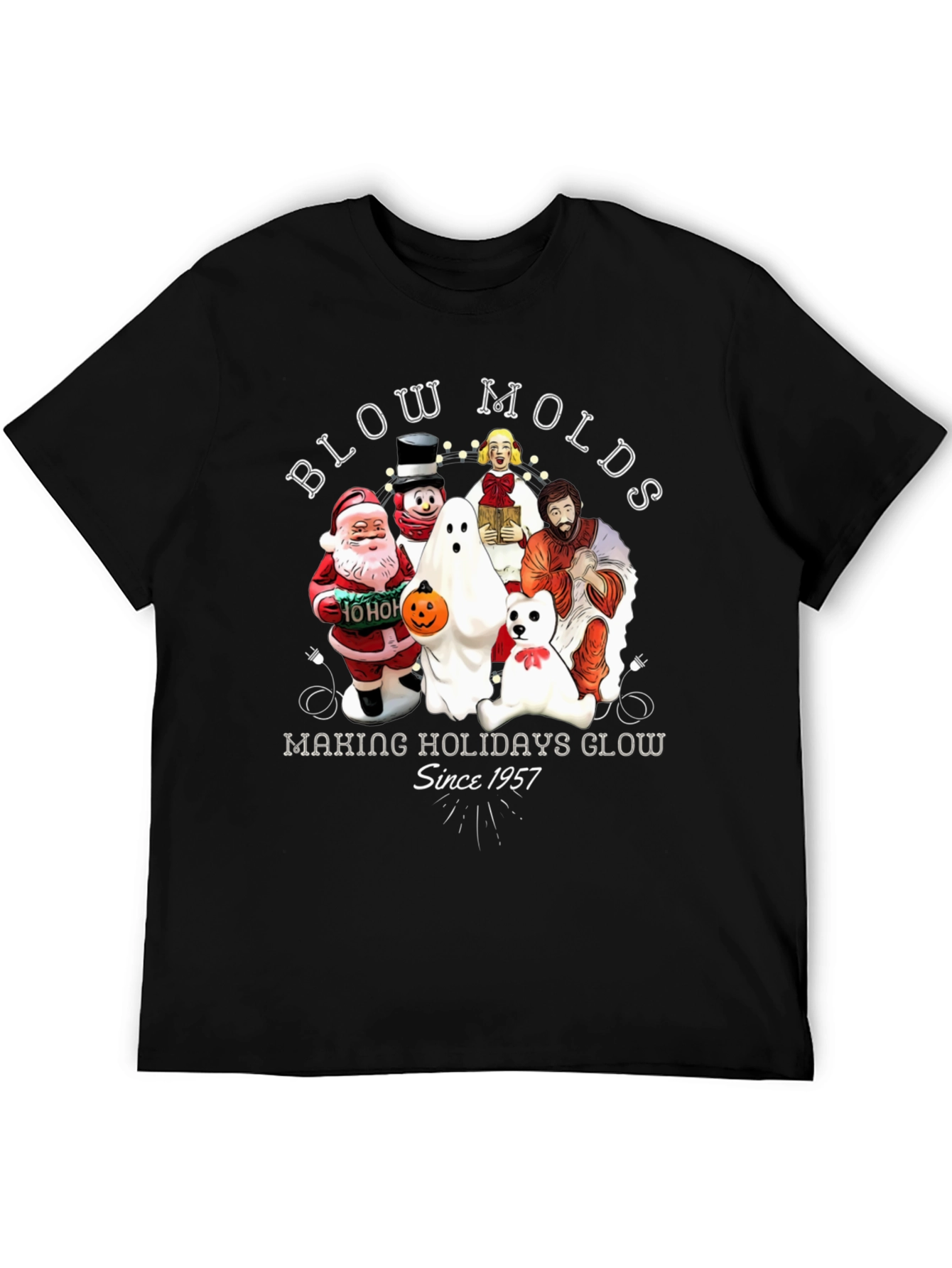 Blow Molds Holiday Glow Tee