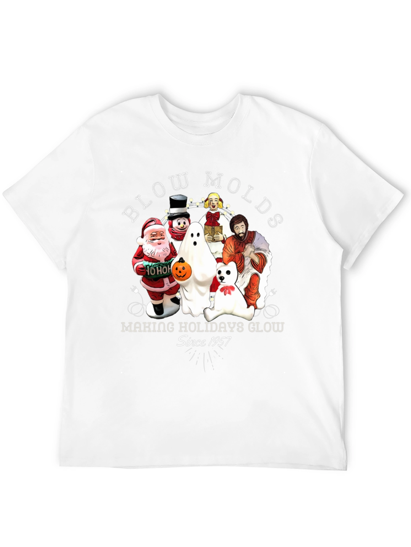 Blow Molds Holiday Glow Tee
