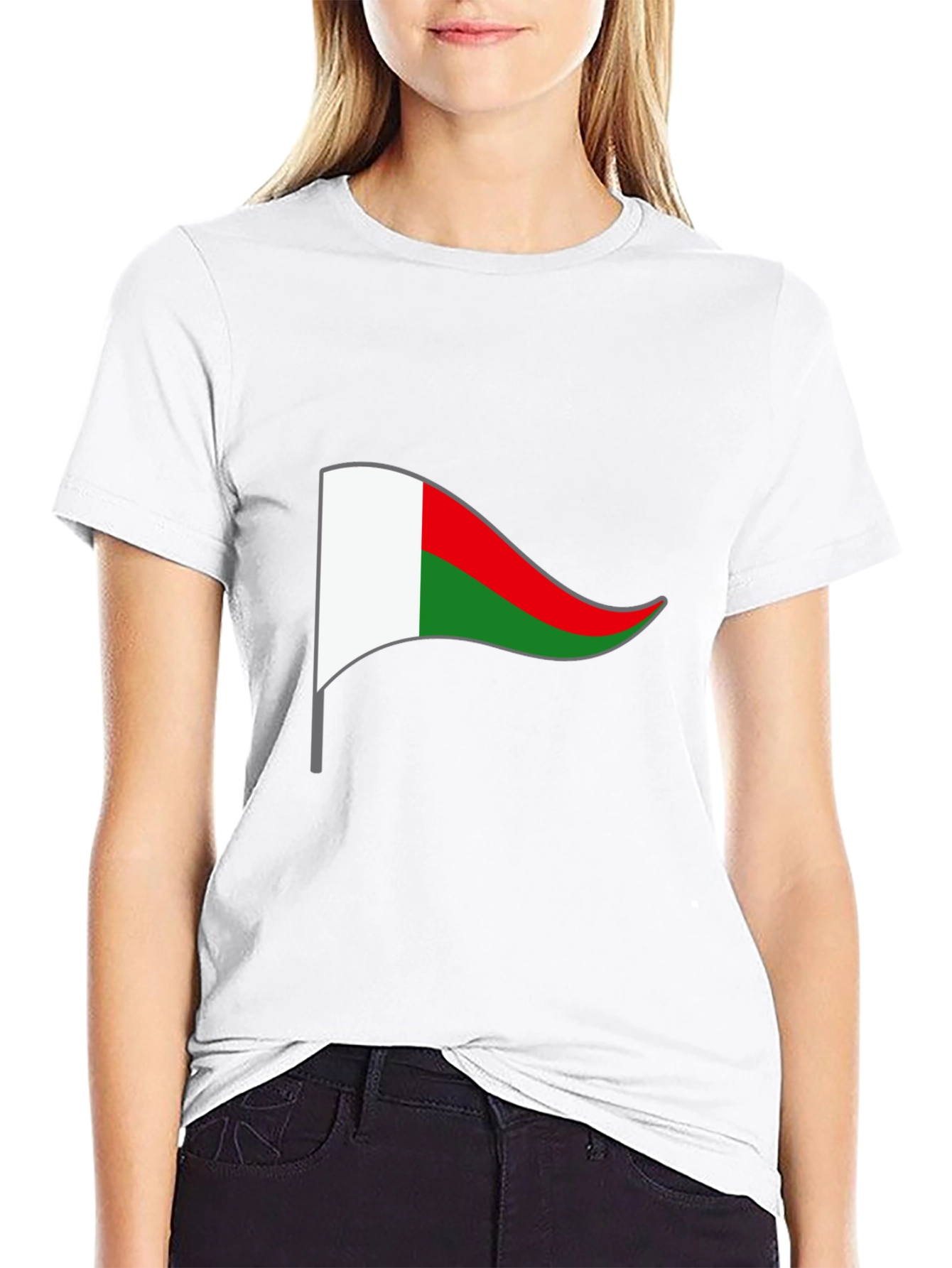 Madagascar Flag T-Shirt - Black Cotton Tee