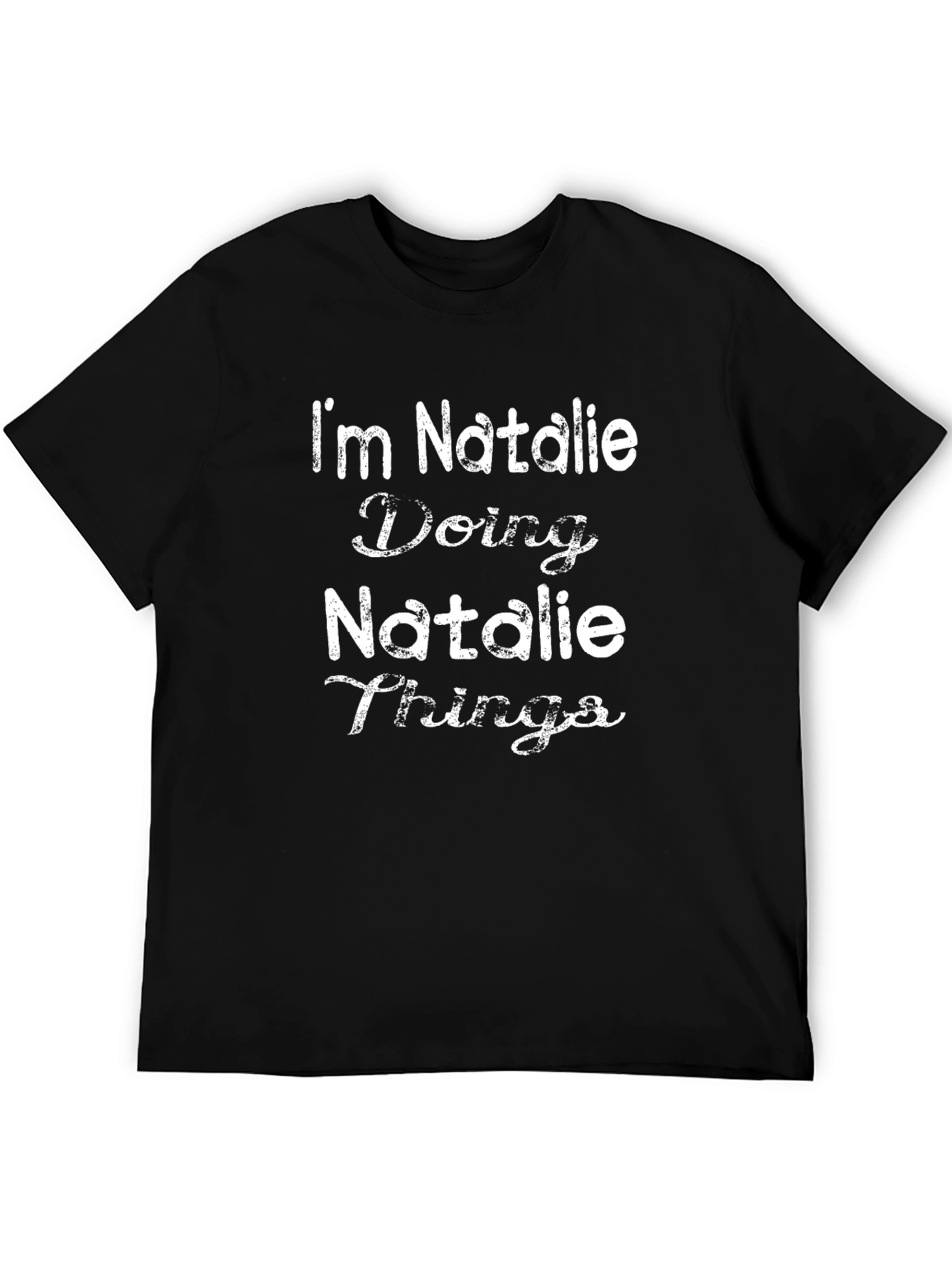Im Natalie Doing Natalie Things Black Graphic Tee