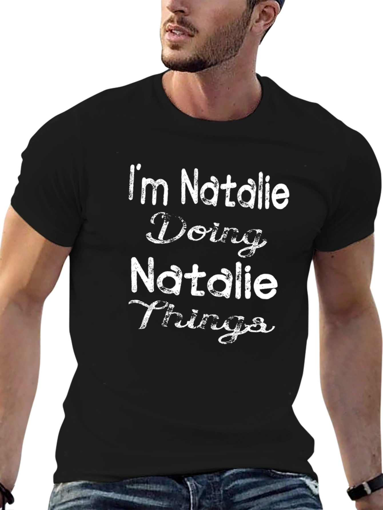 Im Natalie Doing Natalie Things Black Graphic Tee