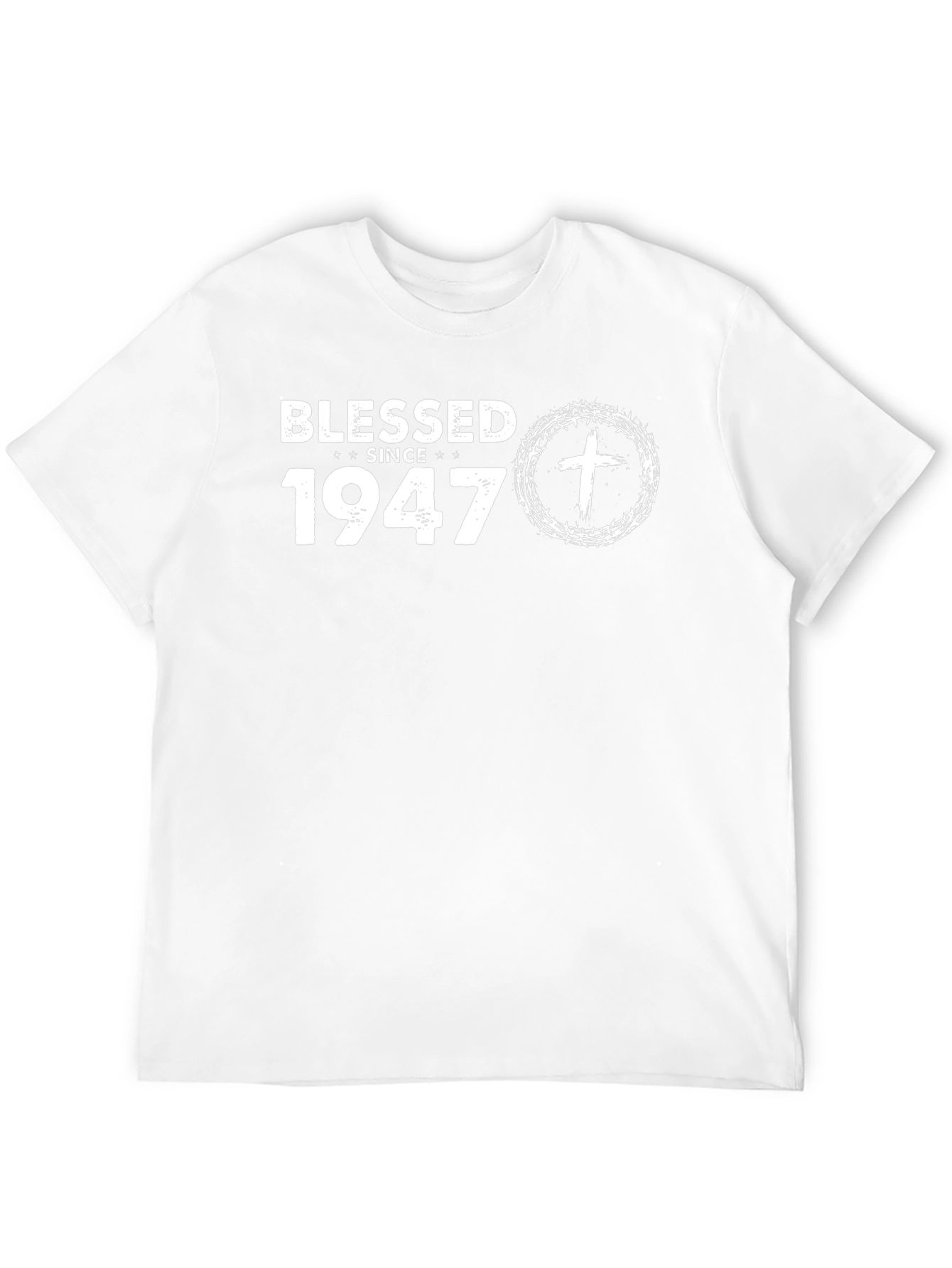 Blessed Since 1947 Black Graphic Tee