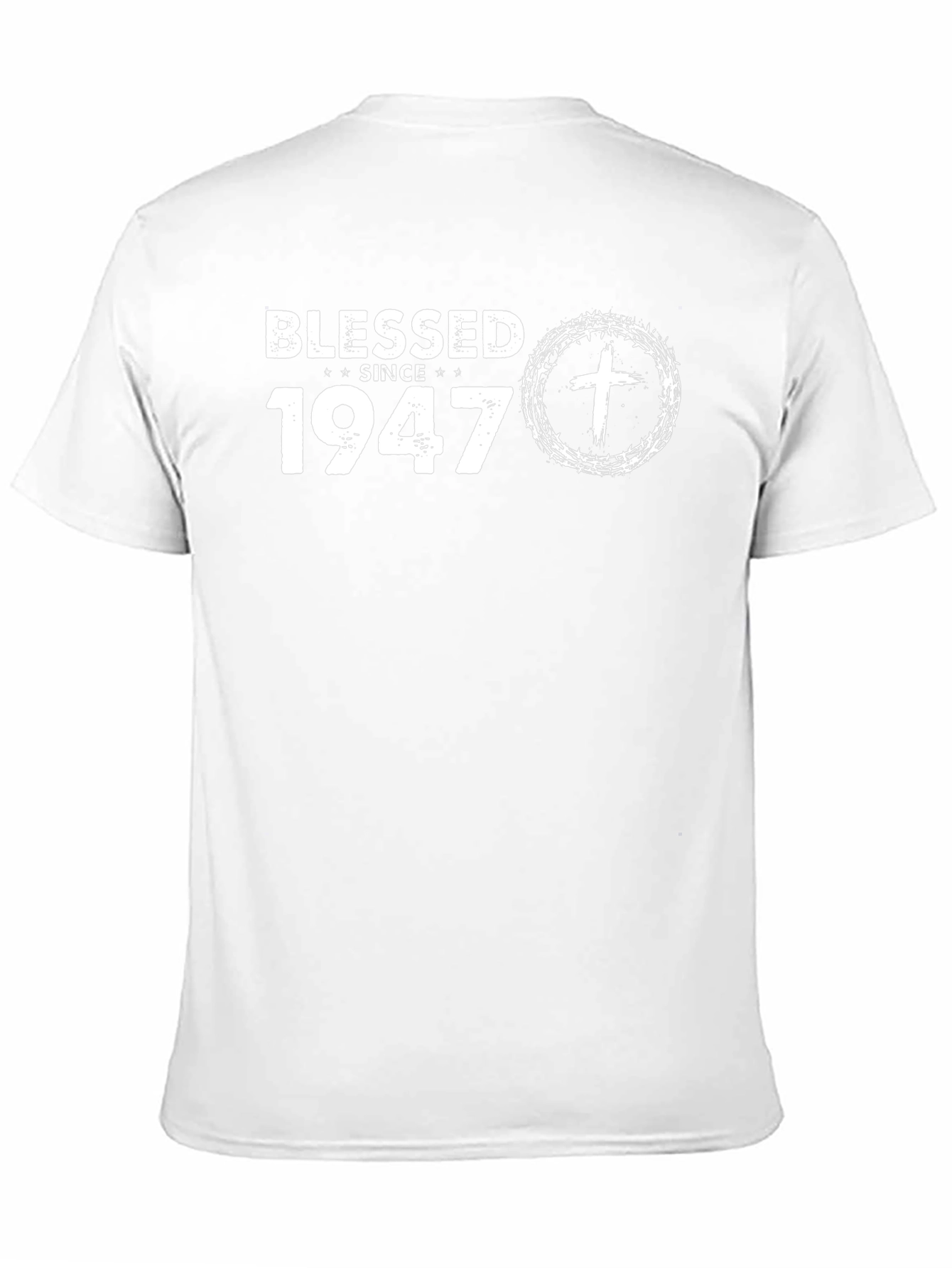 Blessed Since 1947 Black Graphic Tee