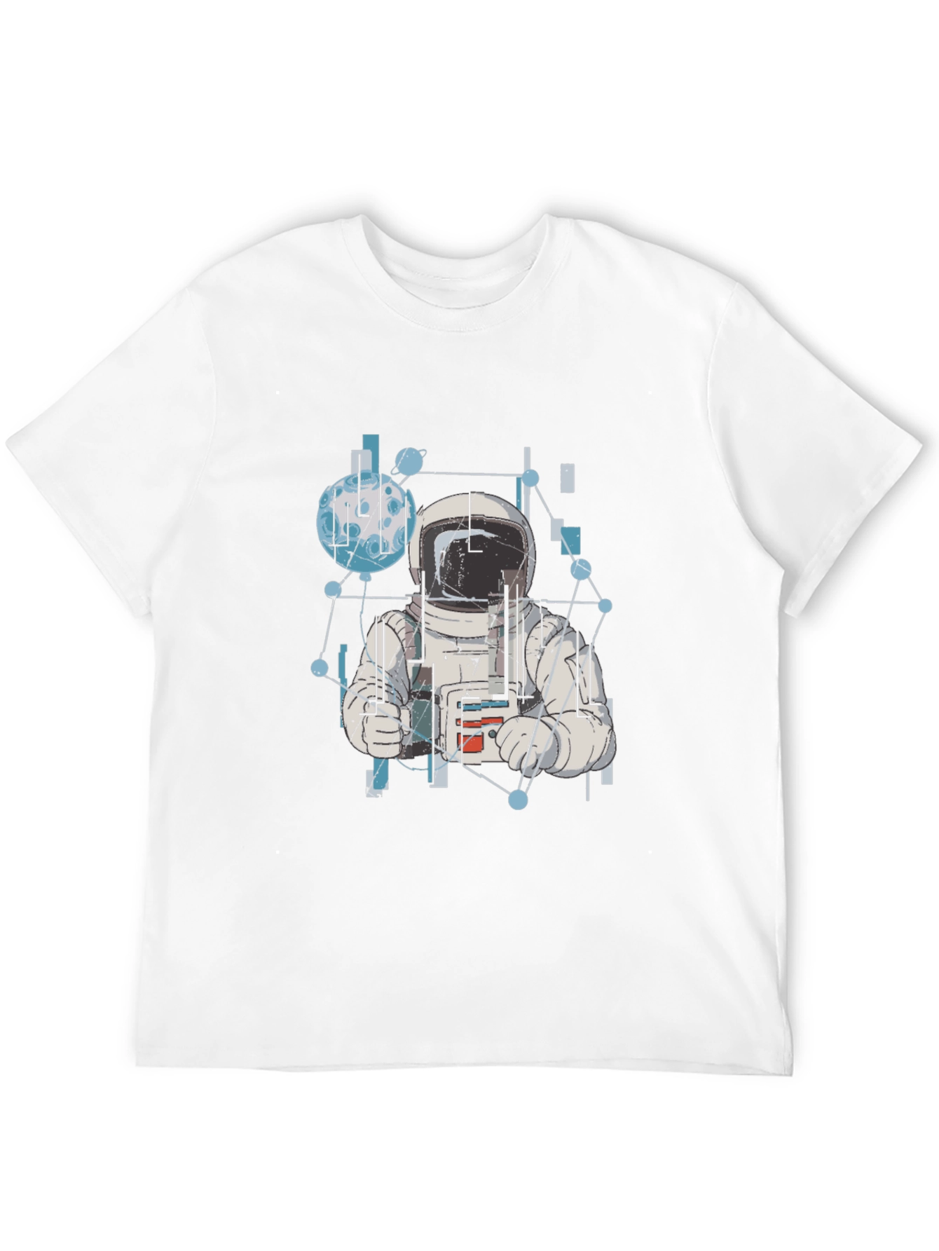 Astronaut Graphic Tee - Black Cotton T-Shirt