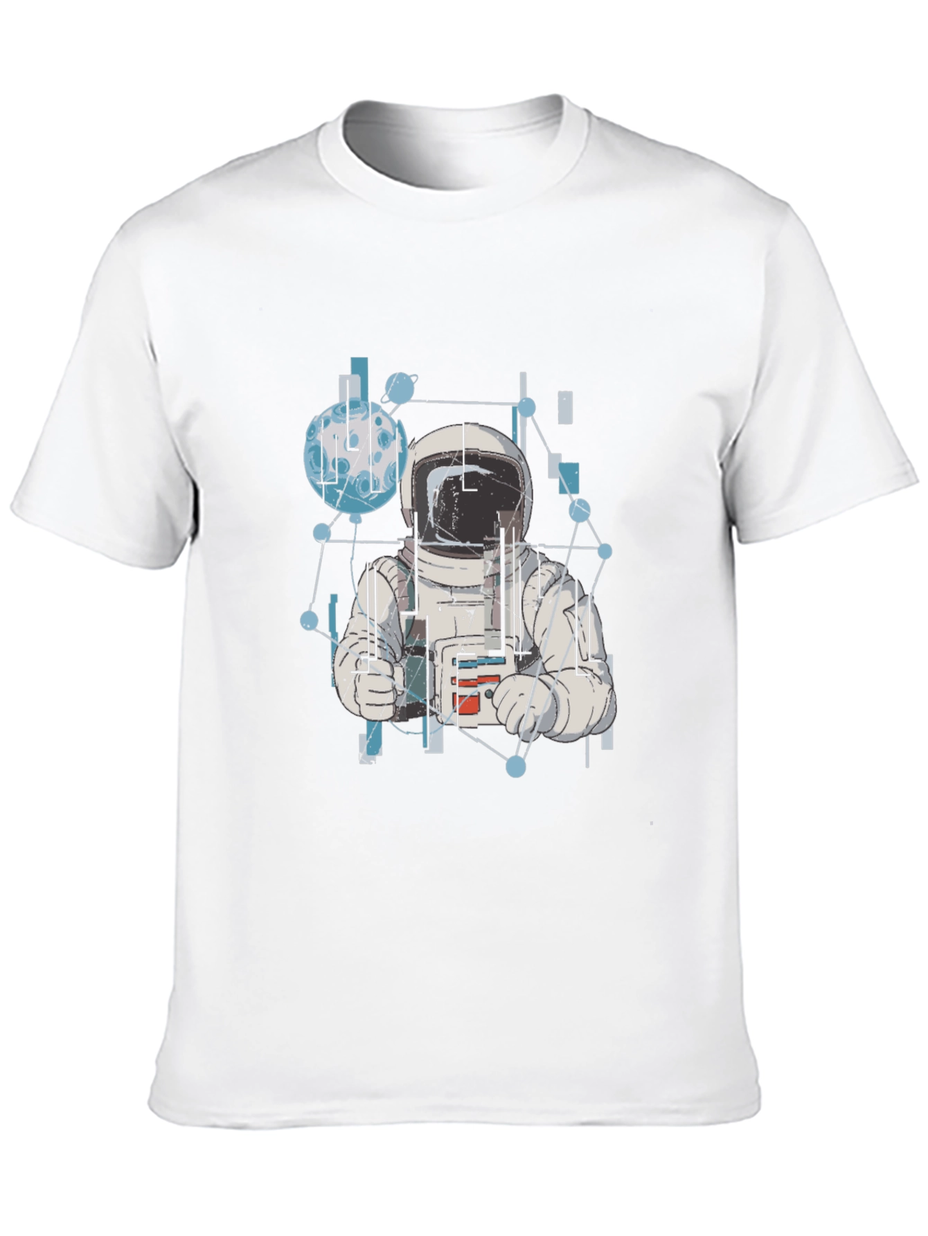 Astronaut Graphic Tee - Black Cotton T-Shirt