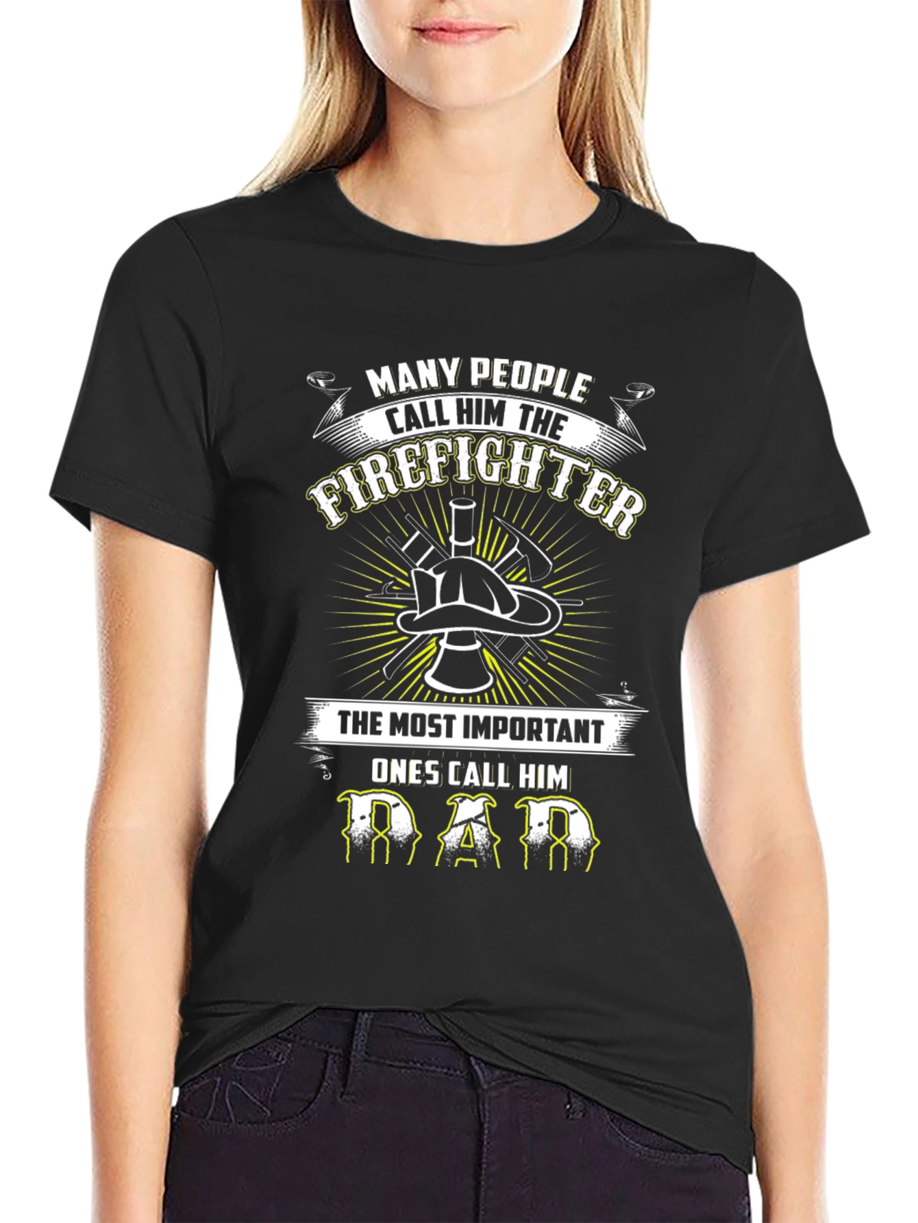 Firefighter Dad Graphic Tee