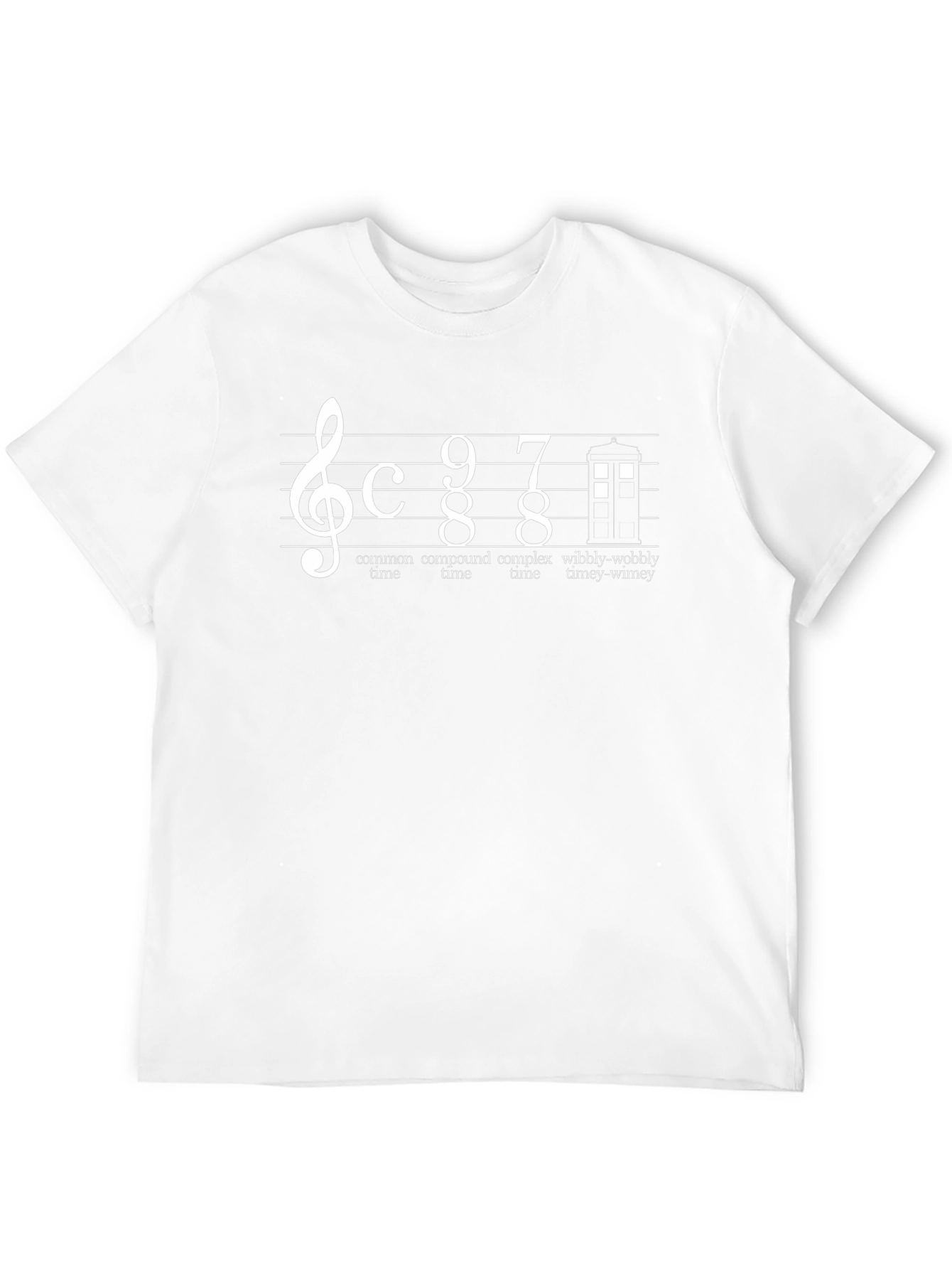 Doctor Who Music Note T-Shirt Timey-Wimey