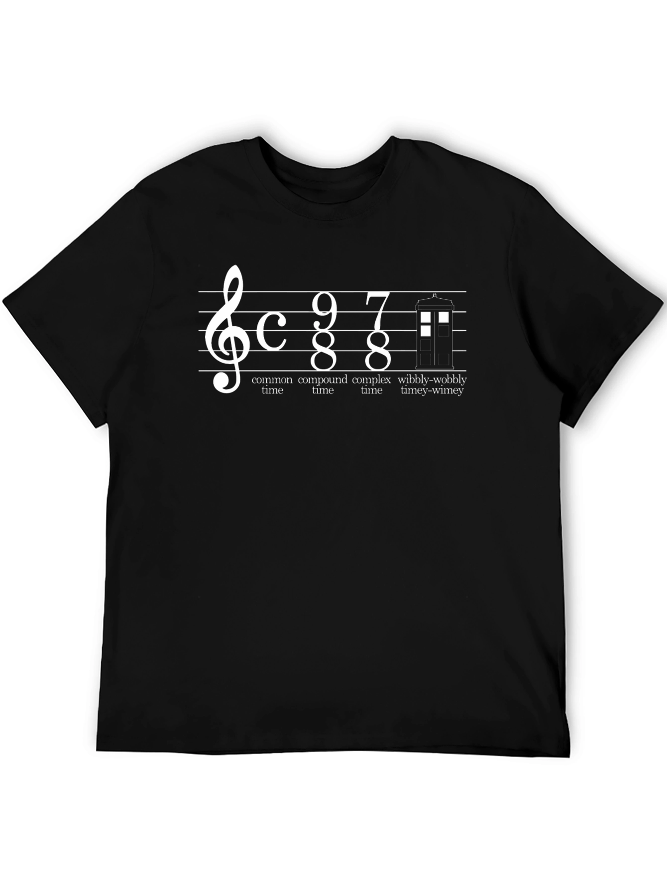 Doctor Who Music Note T-Shirt Timey-Wimey