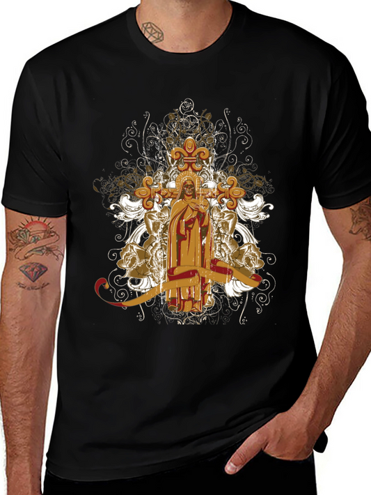 Gothic Skull & Cross T-Shirt
